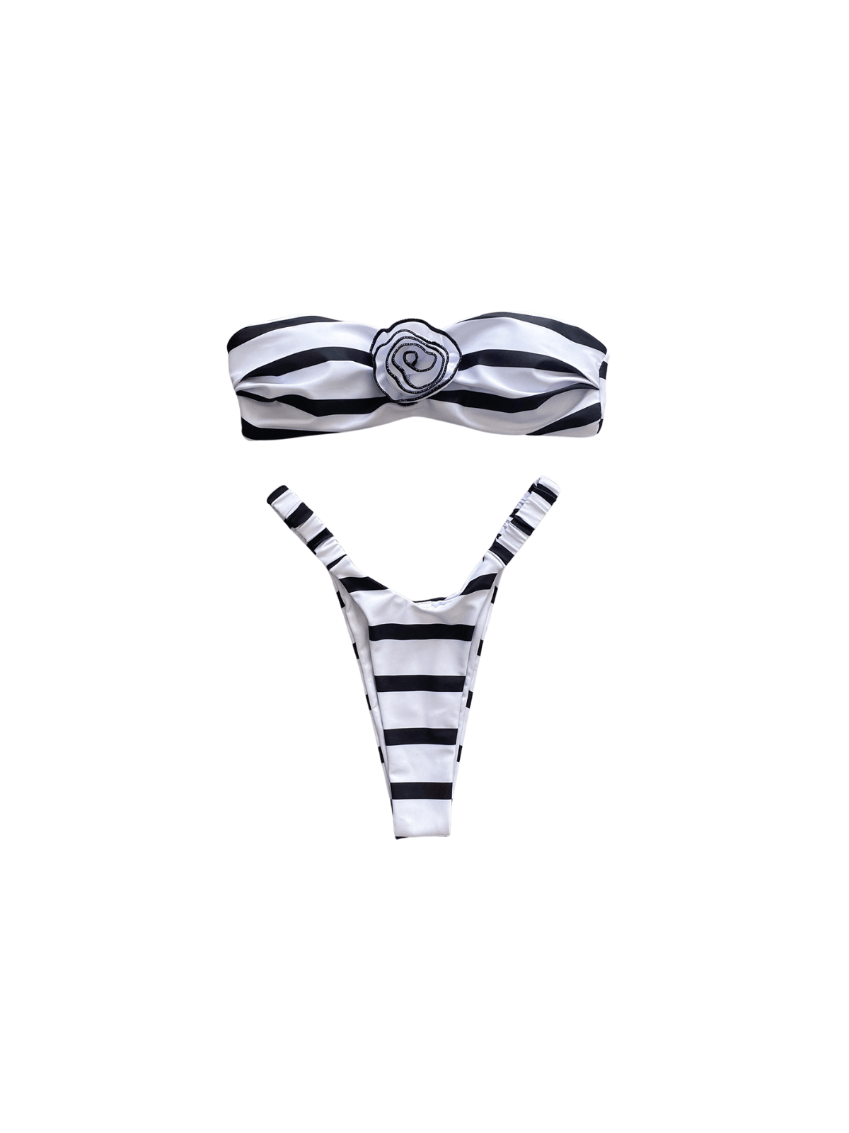Melissa Çizgili Çiçek Bikini İki Parça Set