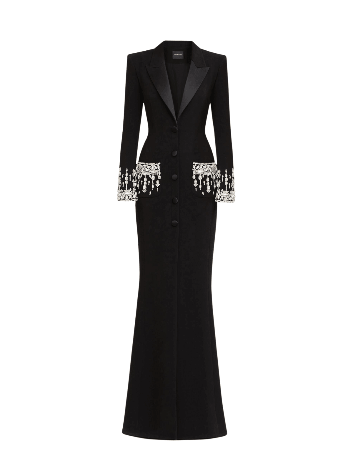 Hassan Taşlı Blazer Elbise Siyah