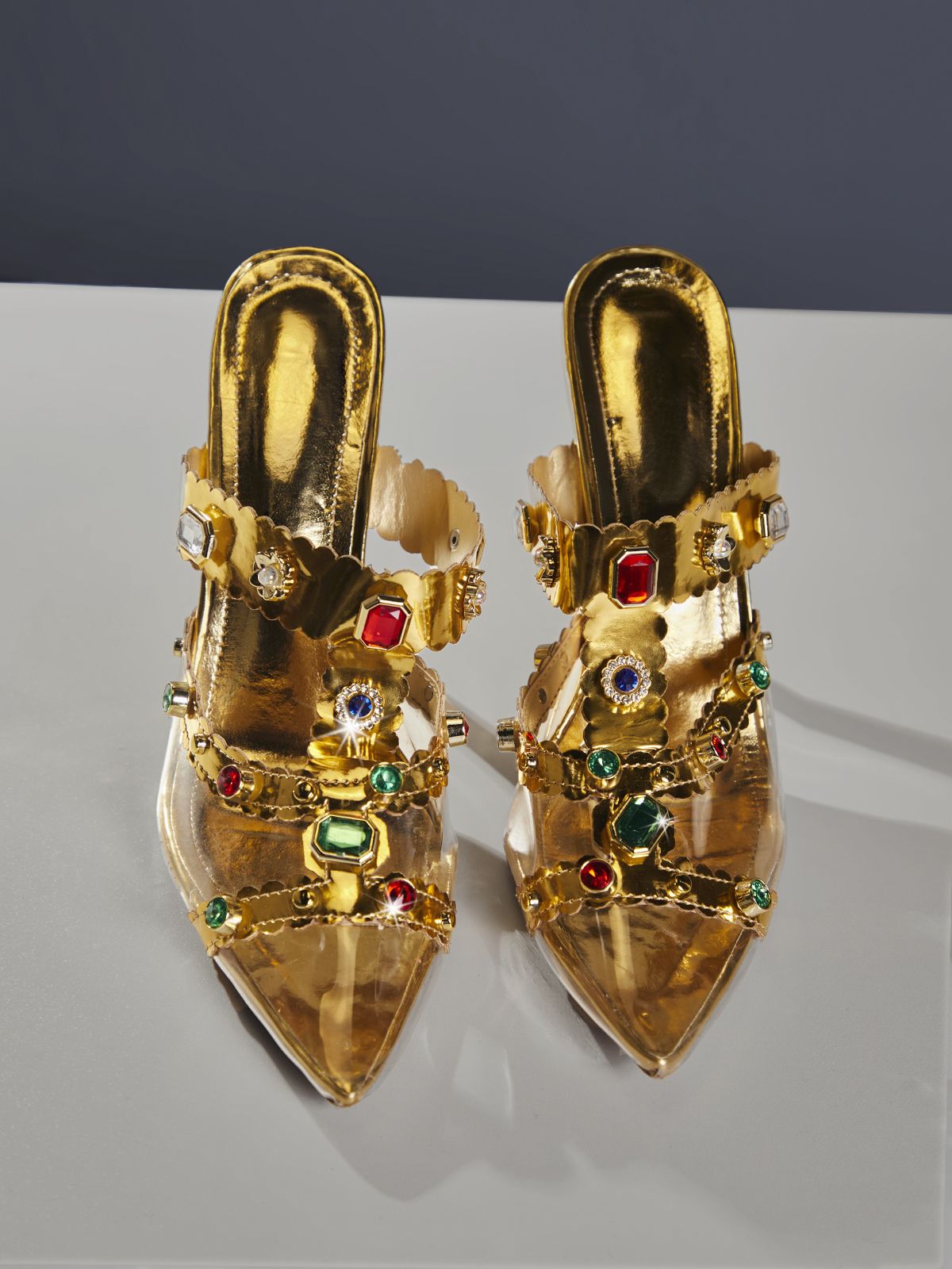 Adamma Rhinestone Sandaletleri