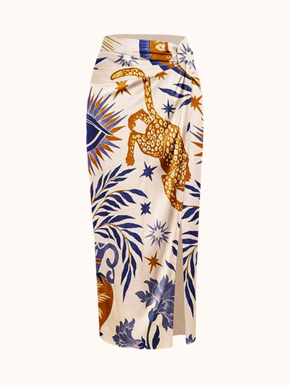 Augusta Baskılı Bikini Üç Parça Set