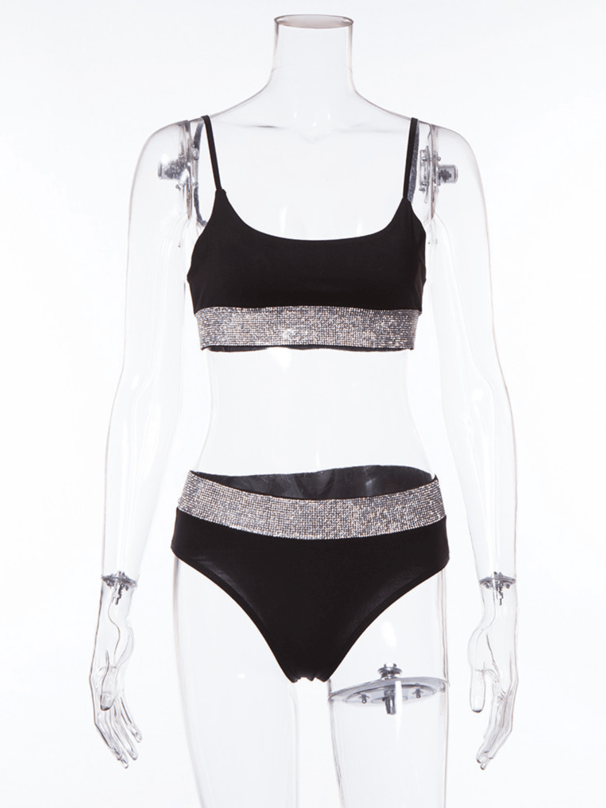 Azriel Rhinestone Bikini İki Parça Set