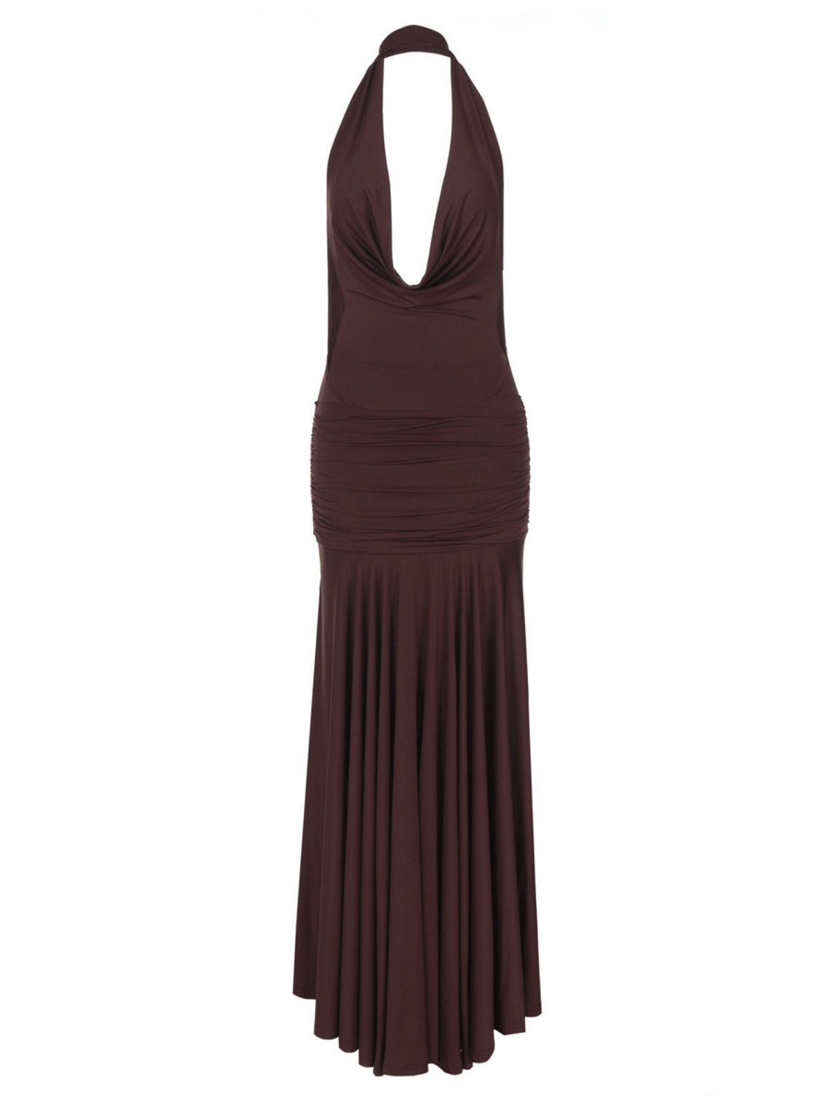 Baelthar Kapüşonlu Yırtmaçlı Maxi Elbise