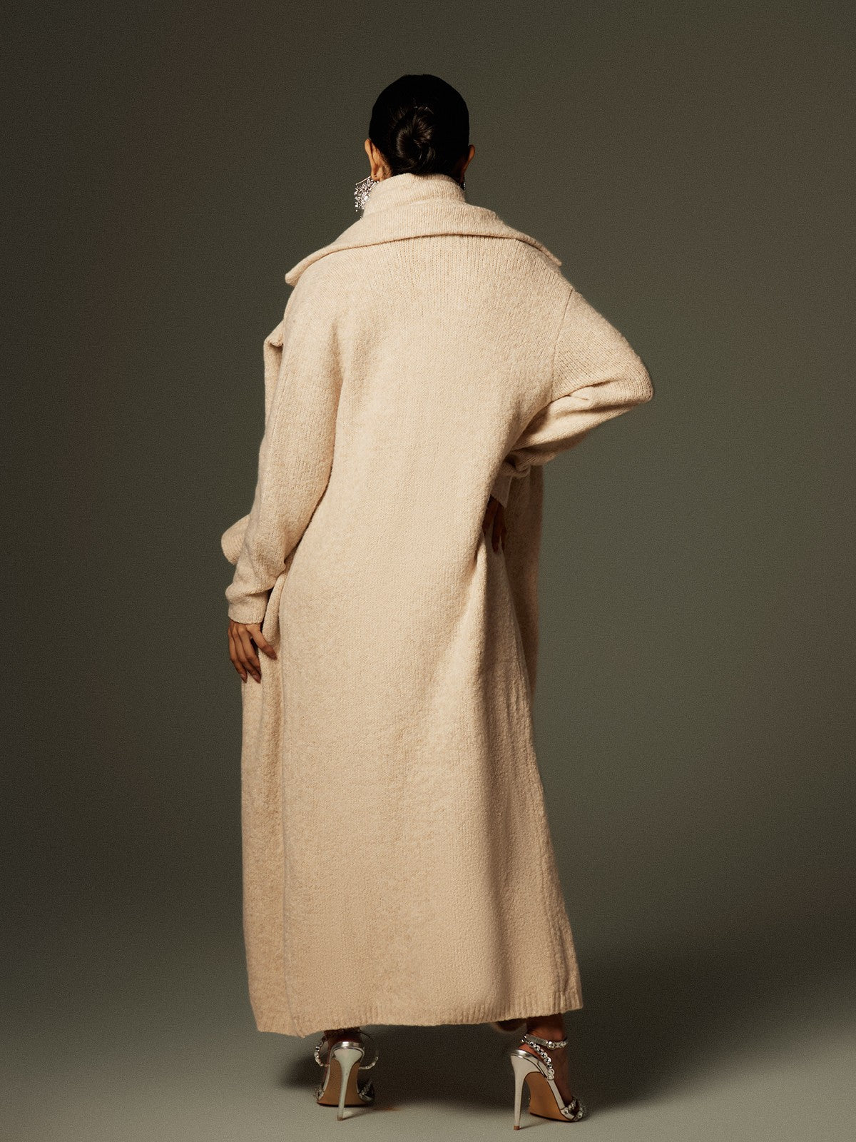 Blamey Fırfırlı Çiçekli Örgü Etek Takımı