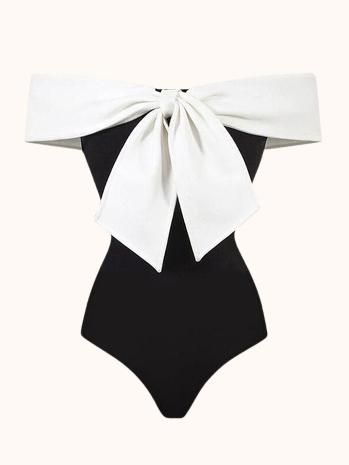 Daisy Off Shoulder Yüzme Elbisesi İki Parça Set