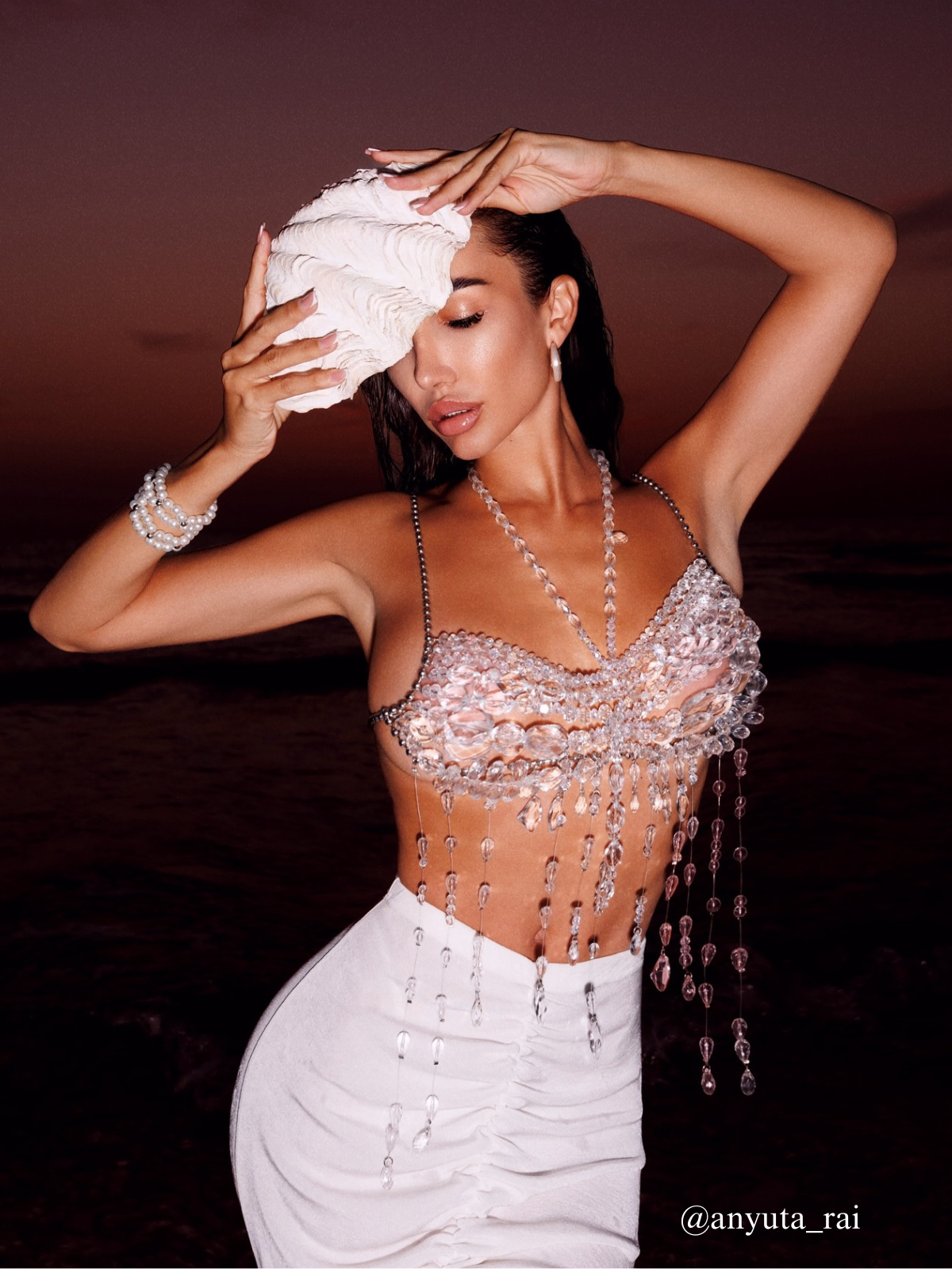 Didrika Fringe Taşlı Boncuklu Bralet