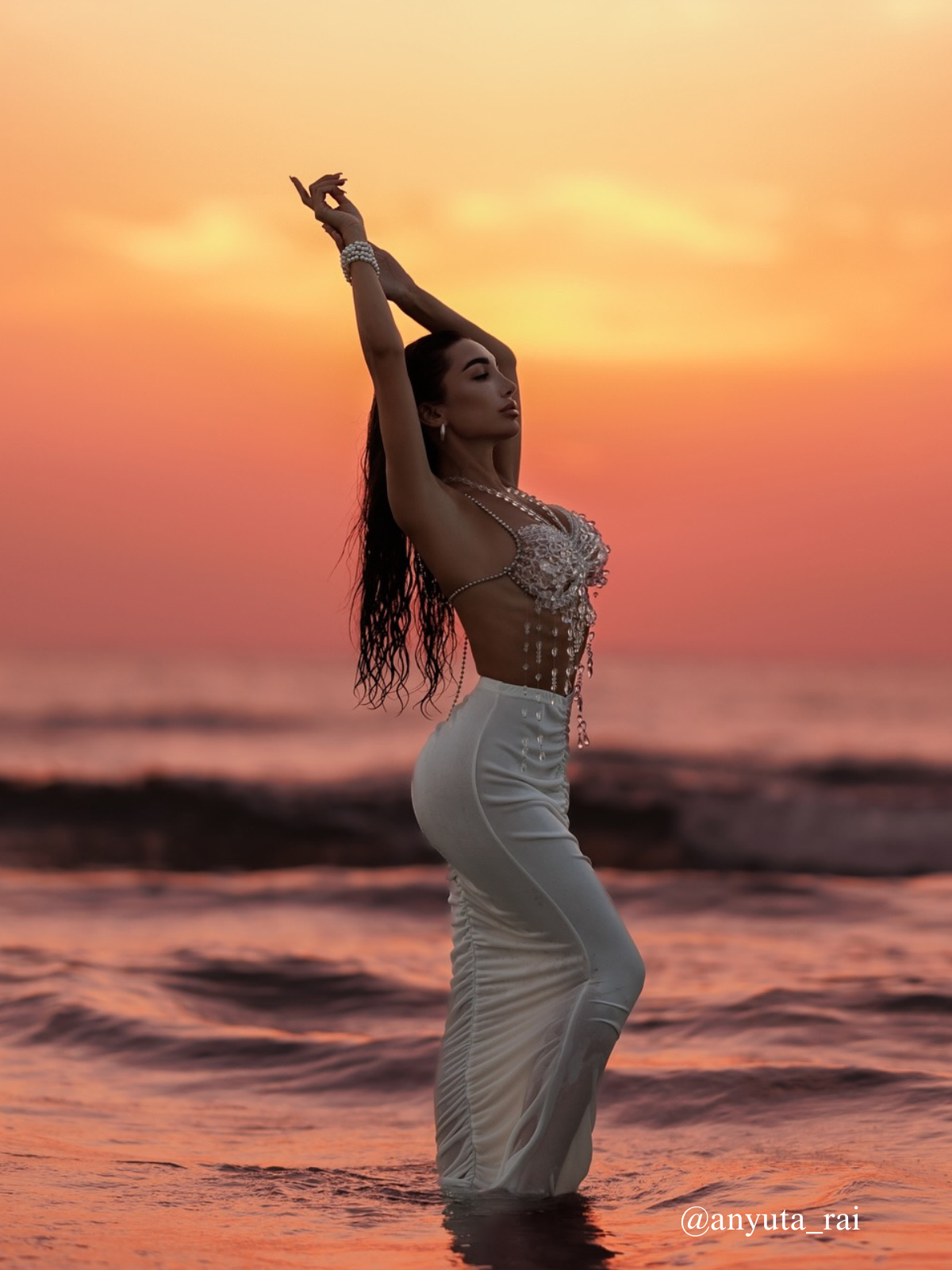 Didrika Fringe Taşlı Boncuklu Bralet