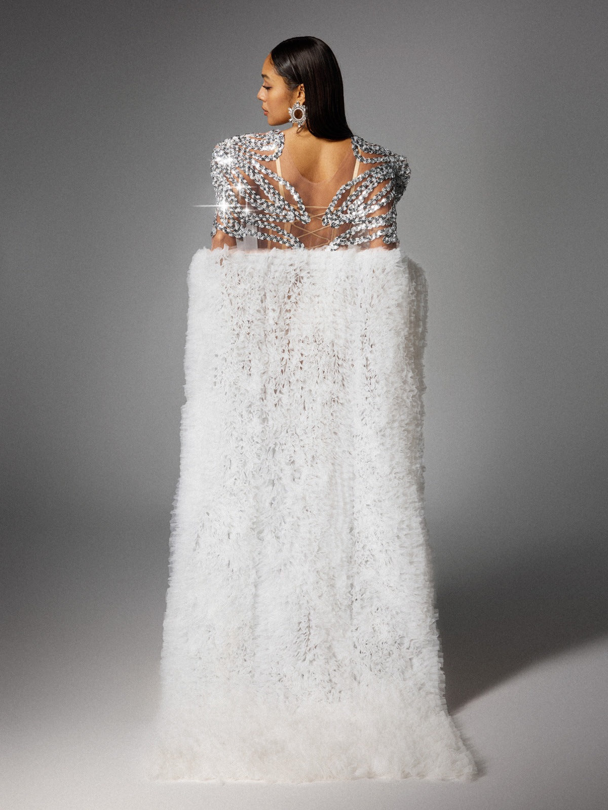 Eorkonweald Payet Tül Maxi Elbise