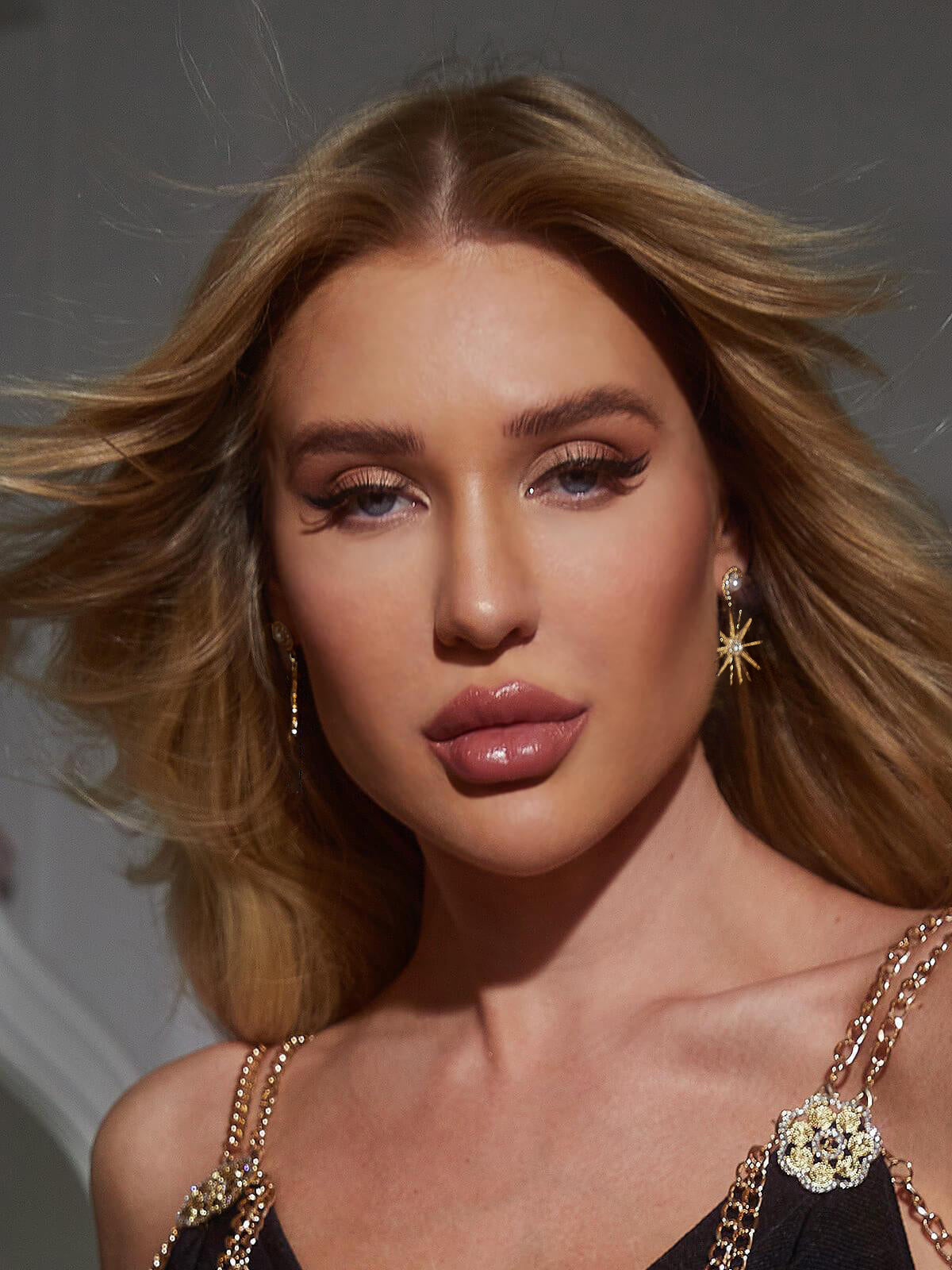Evelina İnci Güneş Küpeleri