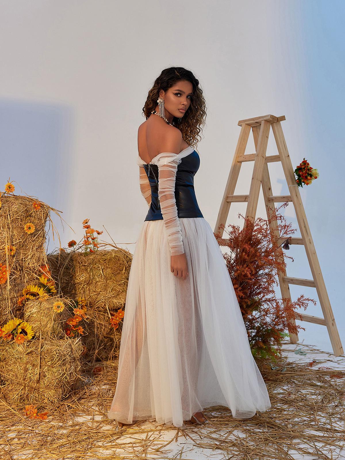 Gasira Tül Maxi Elbise