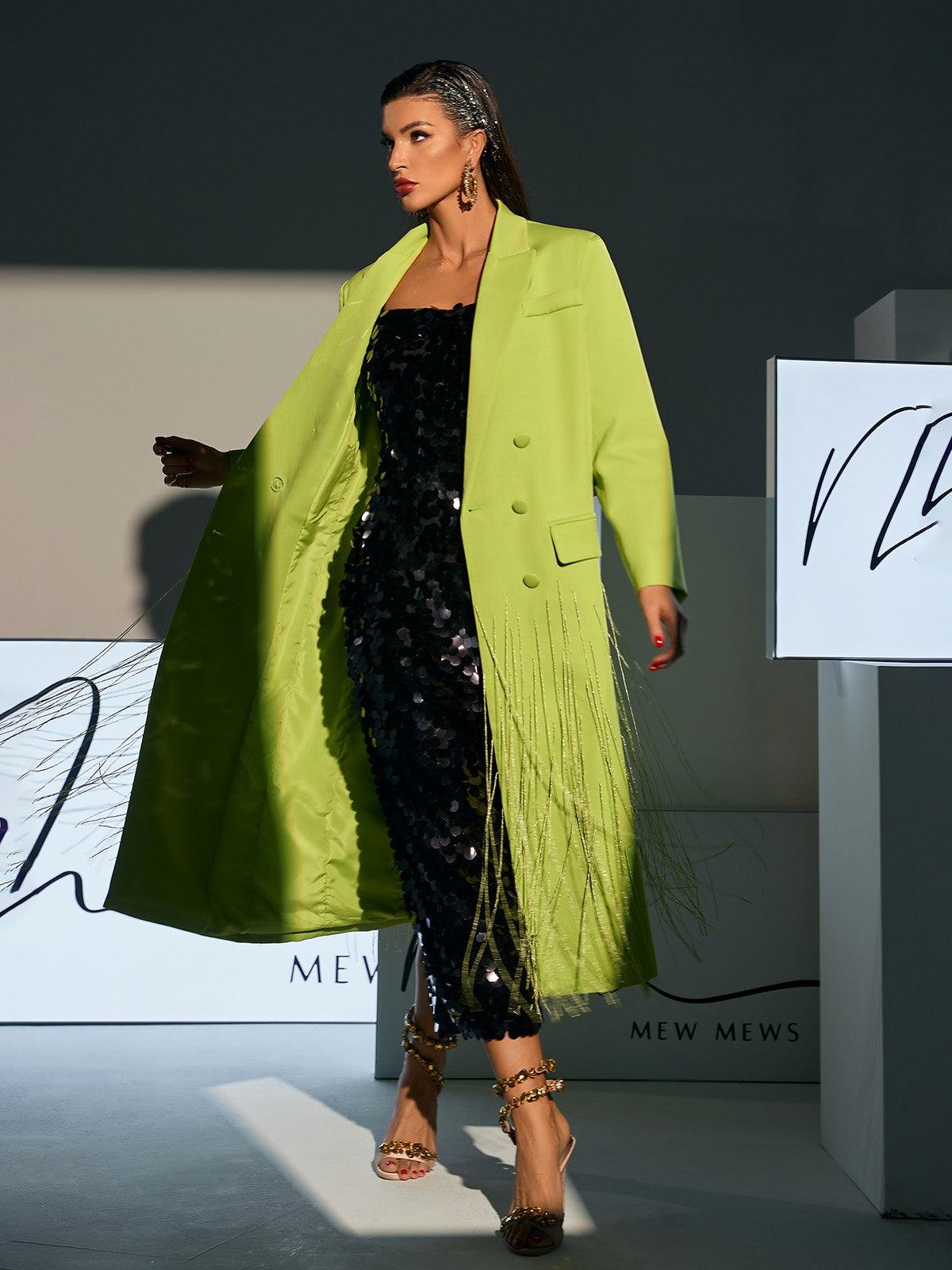 Inigo Kristal Fringe Blazer Kaban