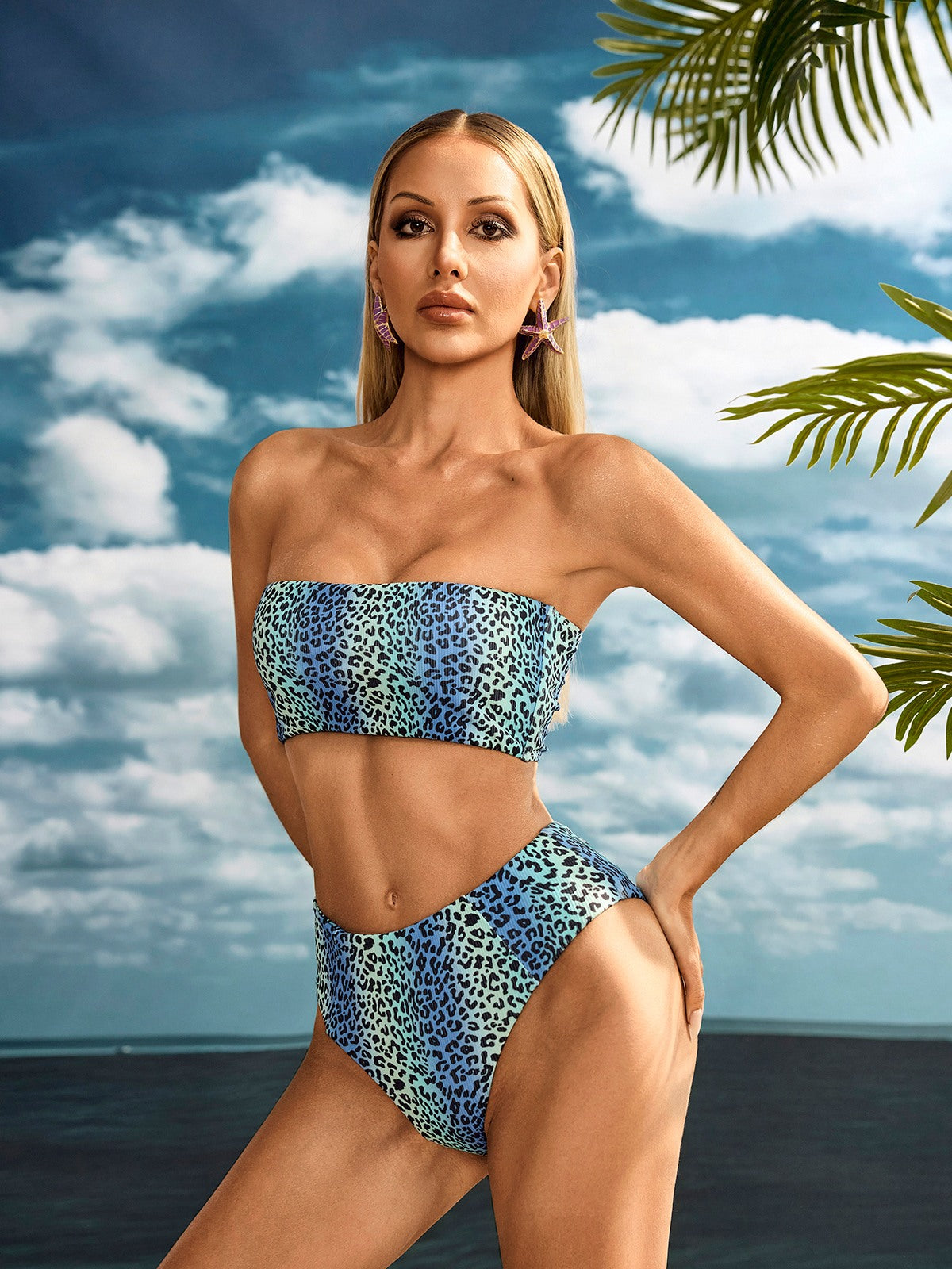 Ivoryx Leopar Bikini İki Parça Set