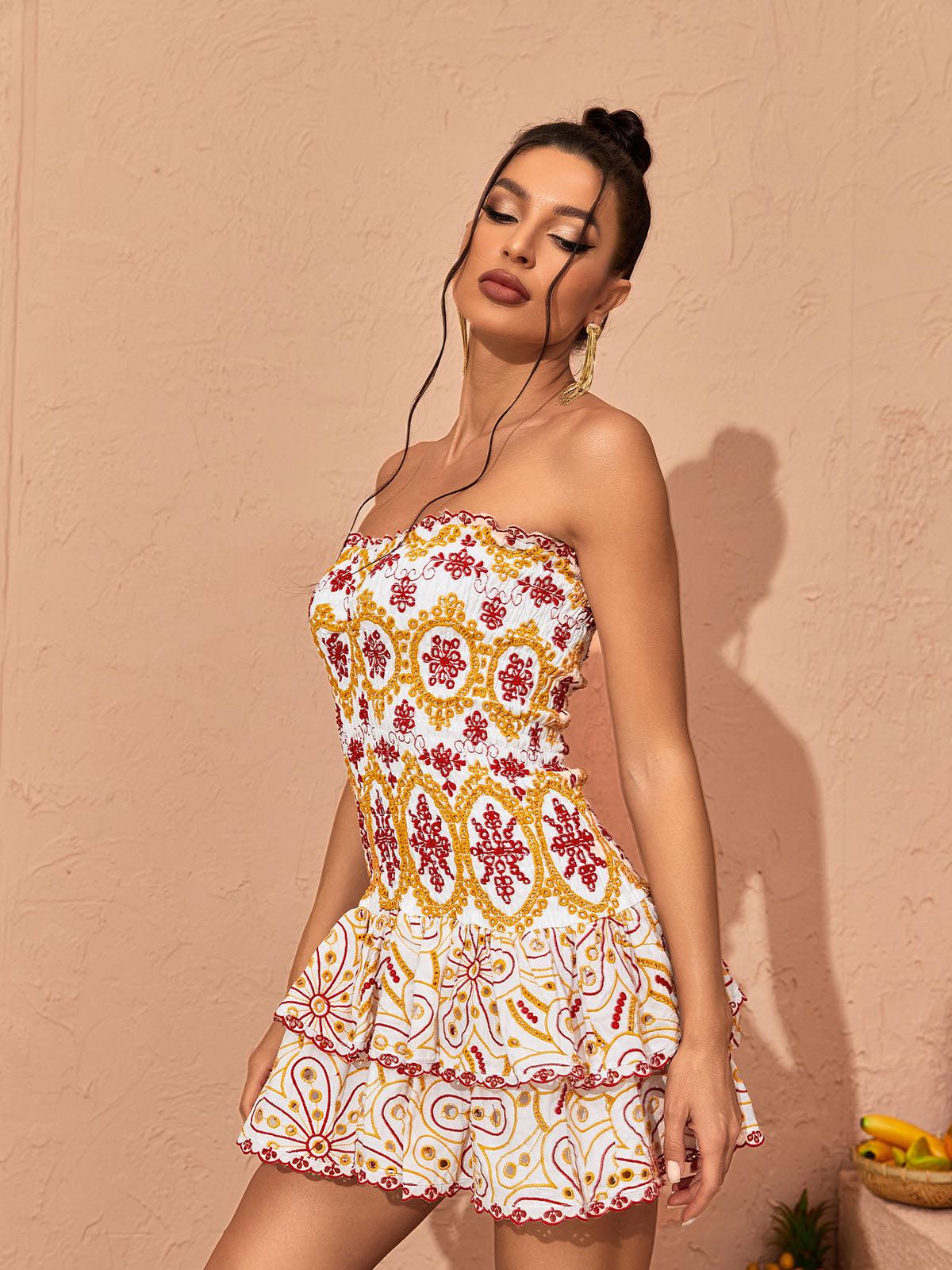 Judson Askısız Volanlı Mini Elbise