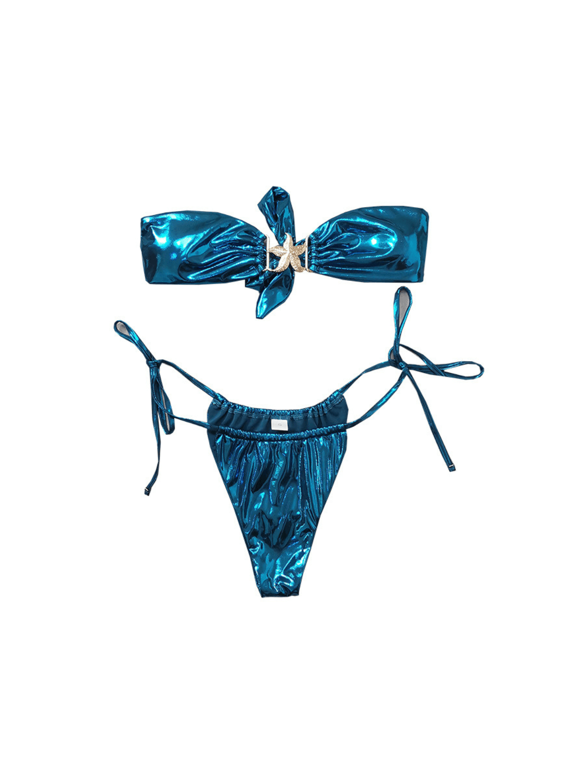 Jüpiter Deniz Yıldızı Metalik Bikini İki Parça Set