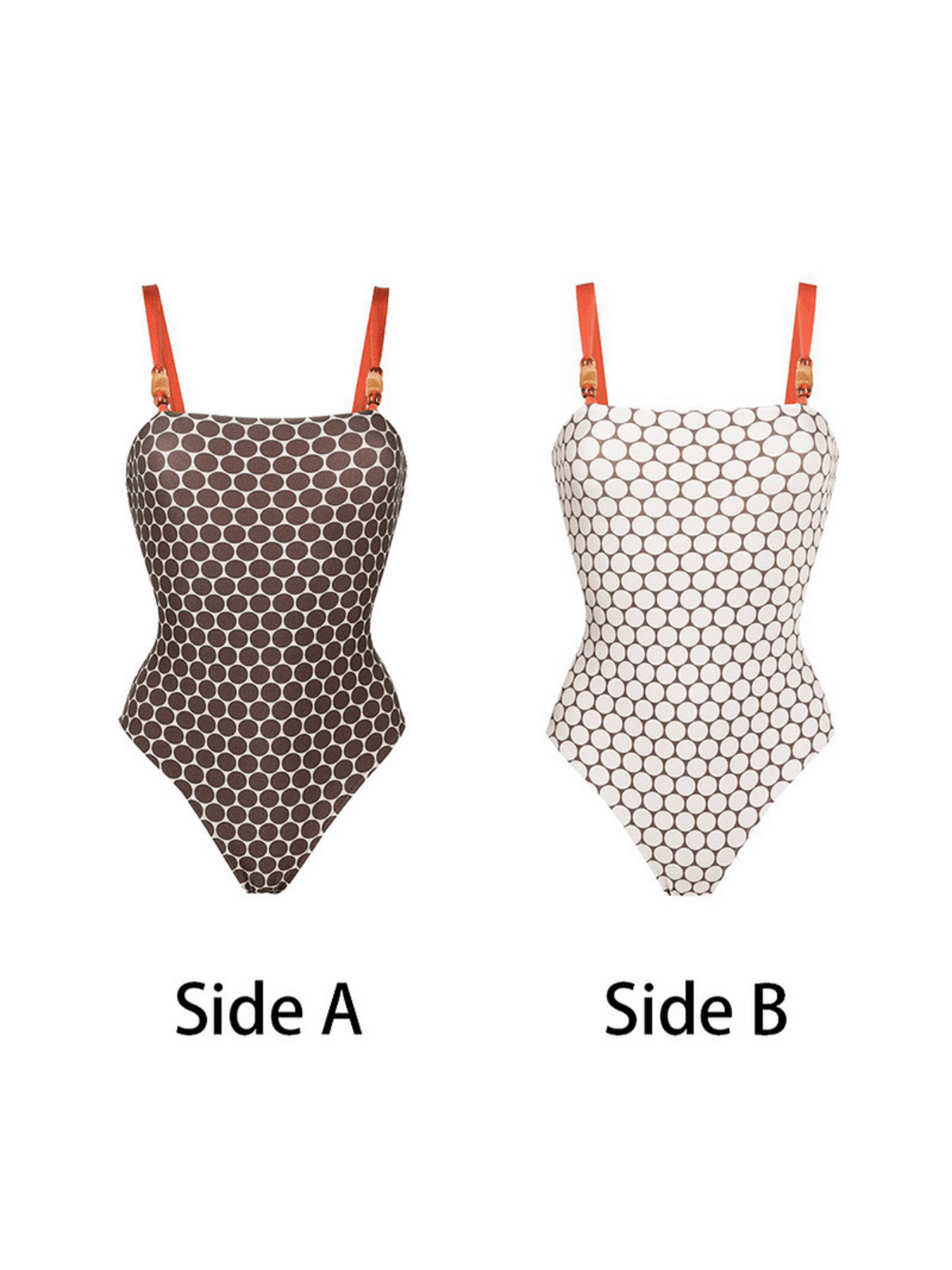 Keri Noktalı Baskılı İki Parça Mayo Seti