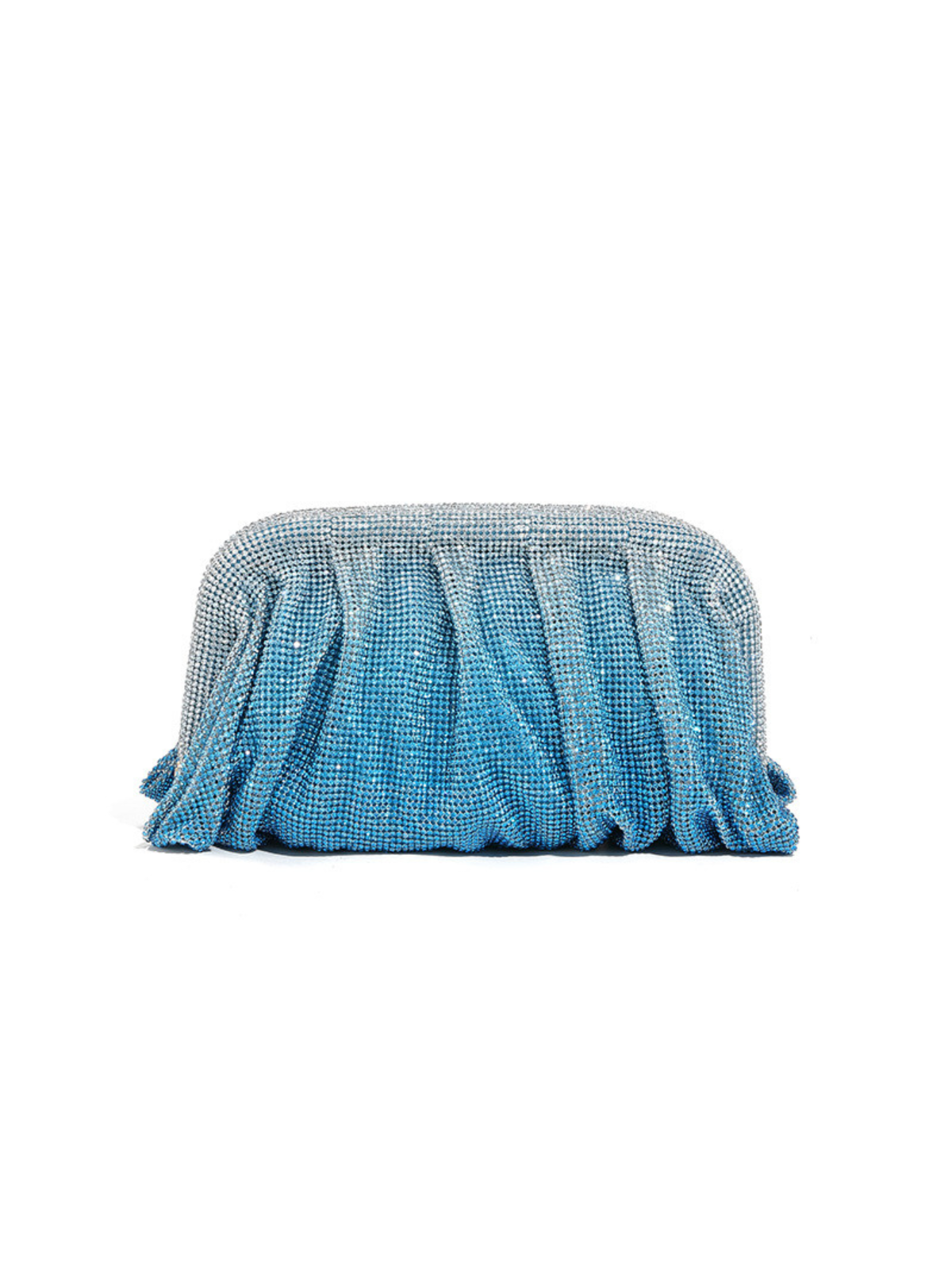 Mavi Marigold Ruches Kristal Clutch