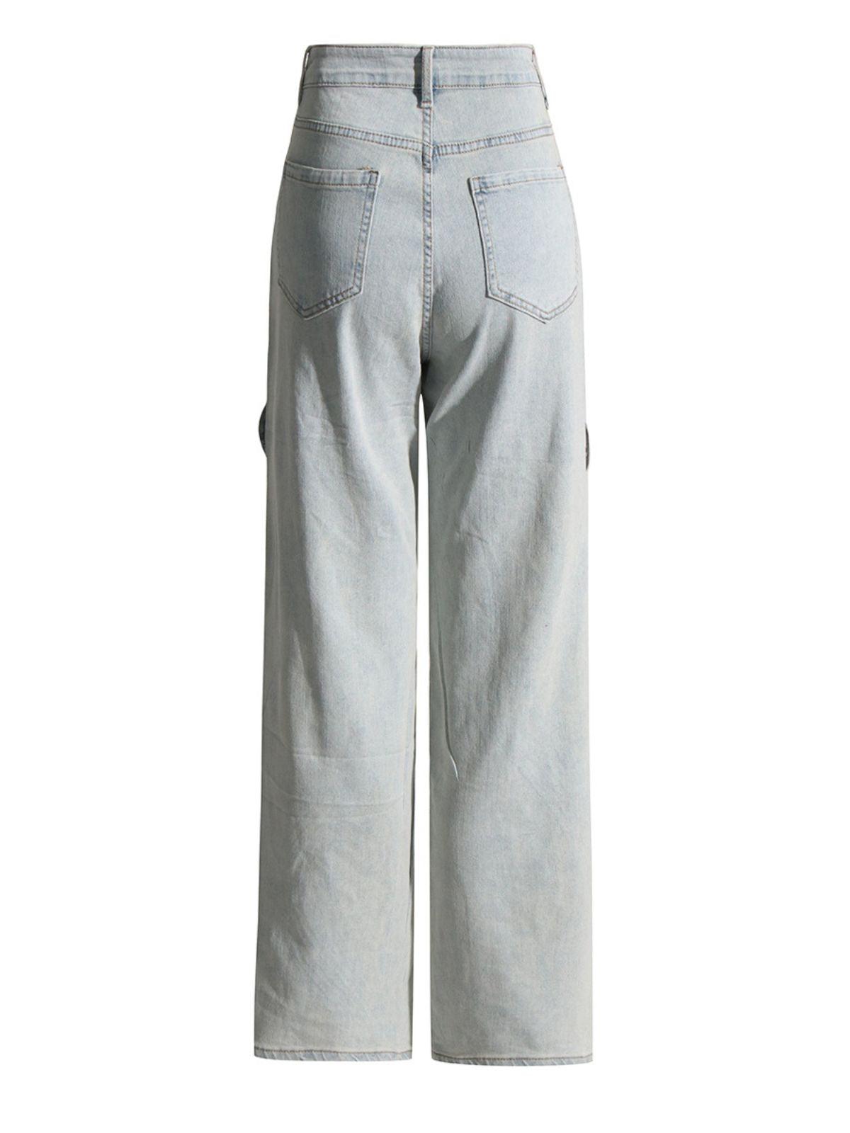 Mehetabel Kesik Denim Pantolon Açık Mavi