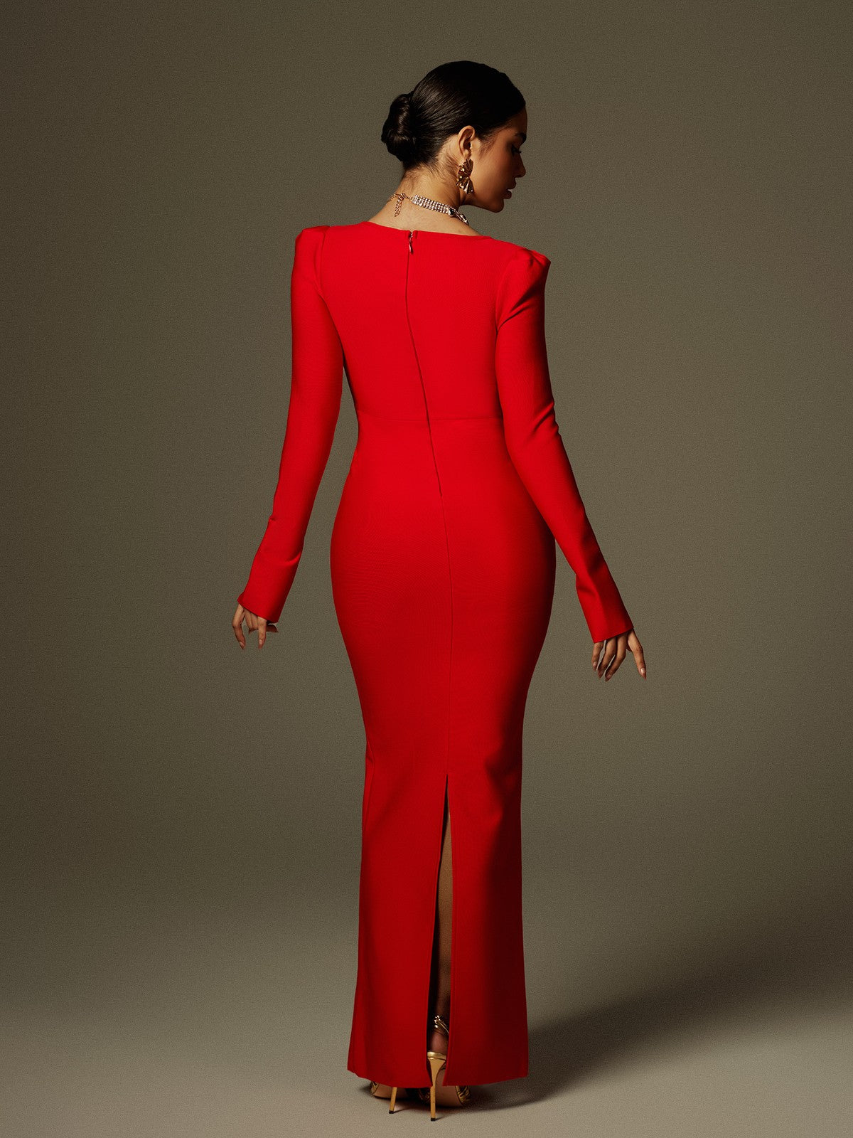 Ngaio Çiçek Fringeli Bandaj Maxi Elbise