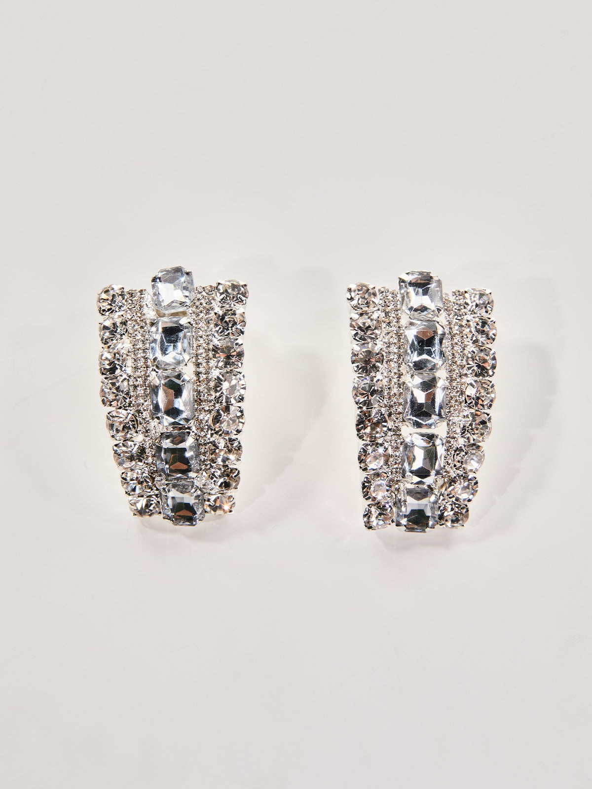 Oaelvira Rhinestone Dörtgen Küpe