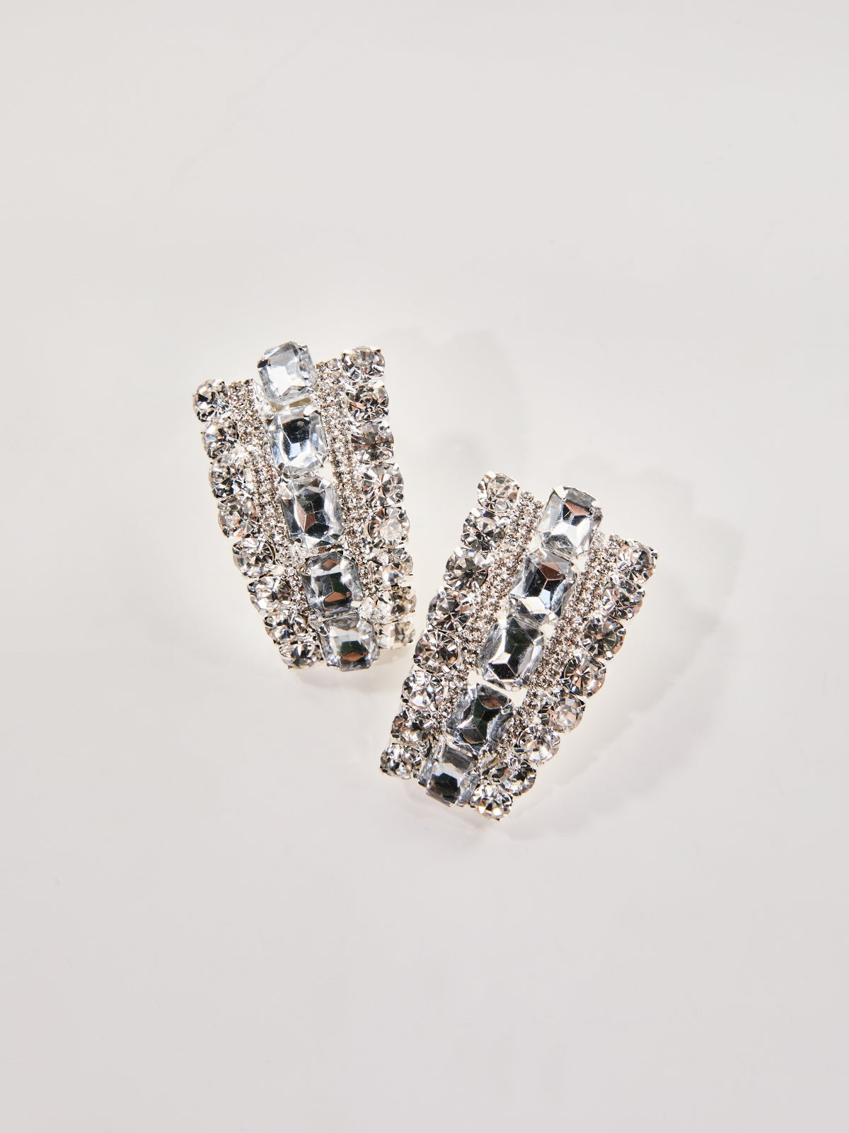 Oaelvira Rhinestone Dörtgen Küpe