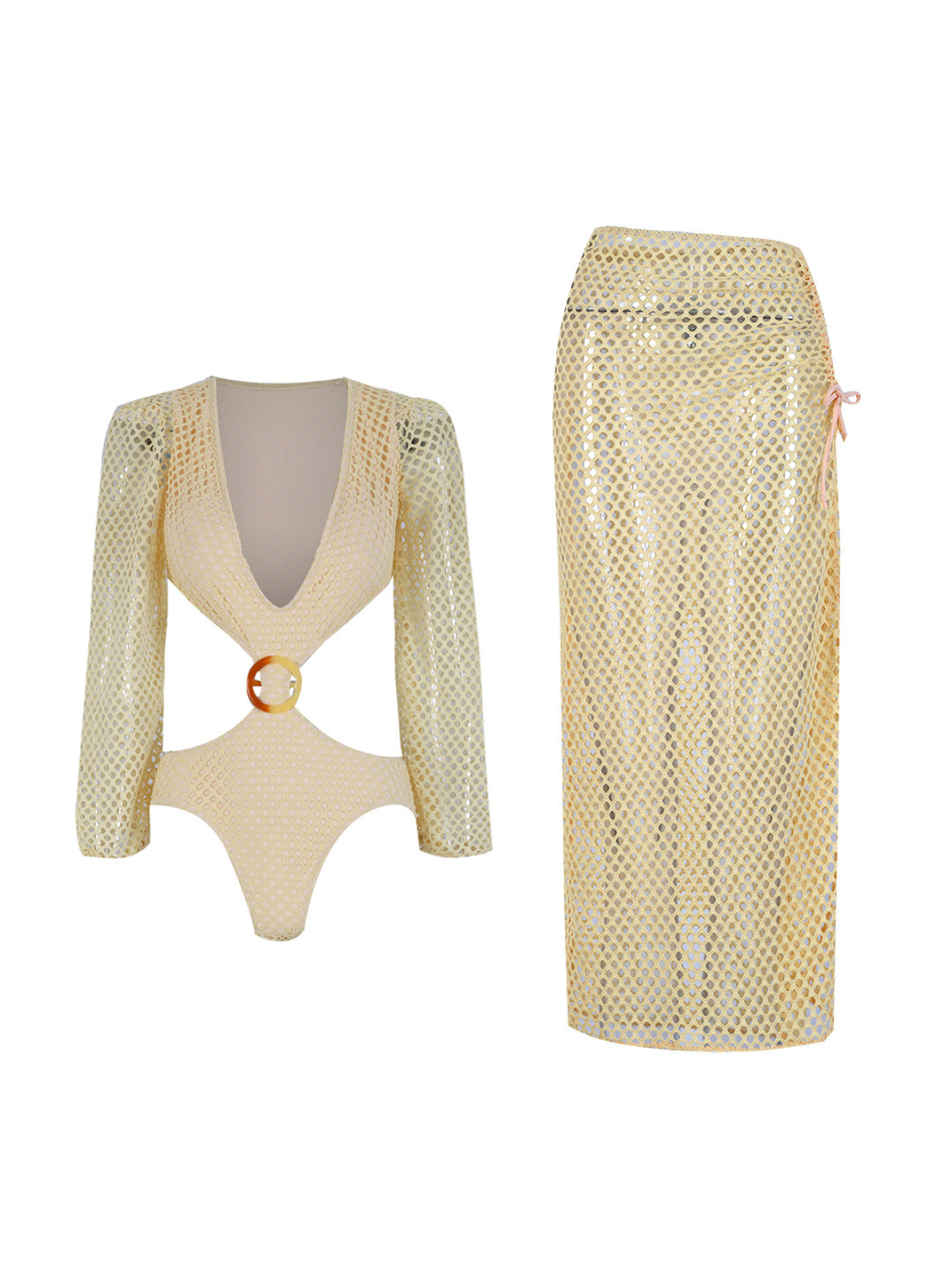 Agha V Yaka İki Parça Mayo Seti