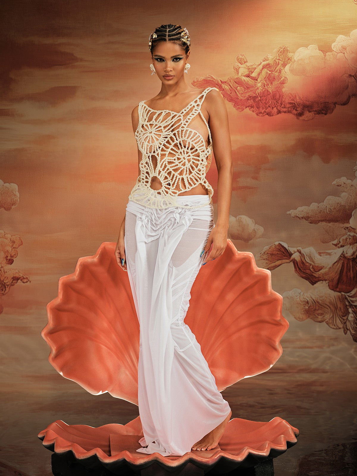 Aithan İnci Hollow Üst