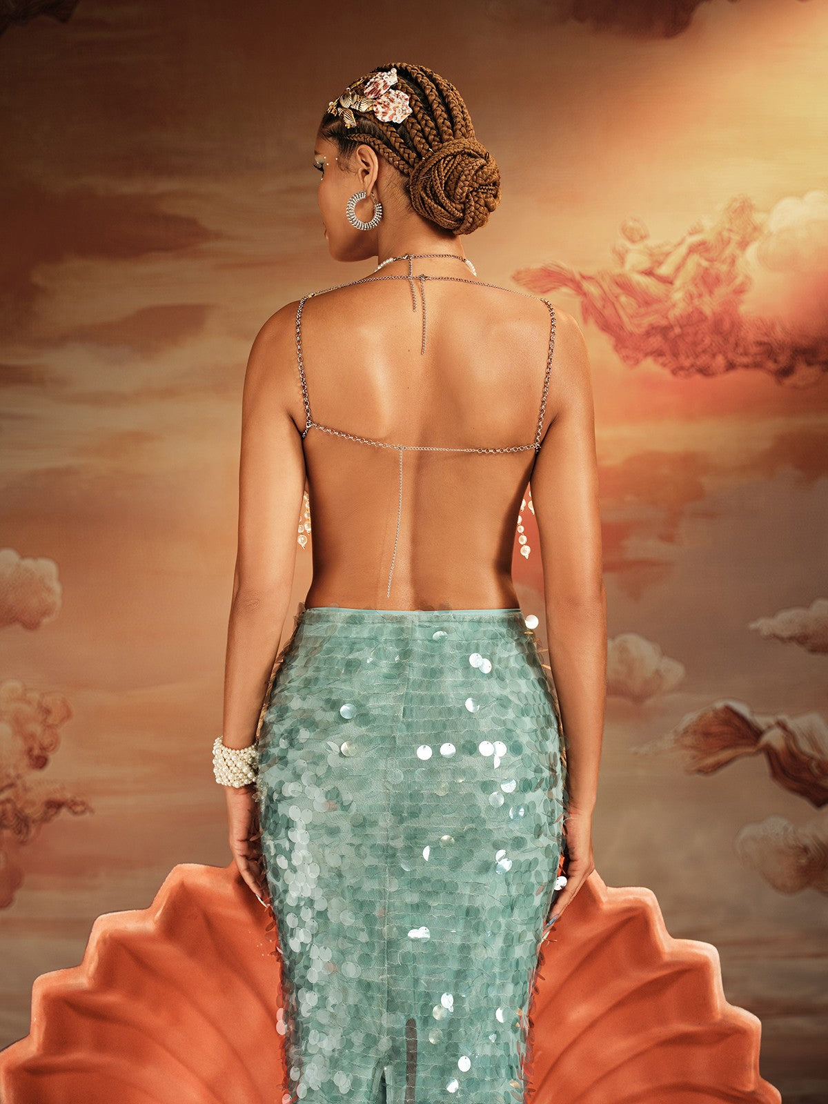 Akram Fringe İnci Boncuklu Bralette