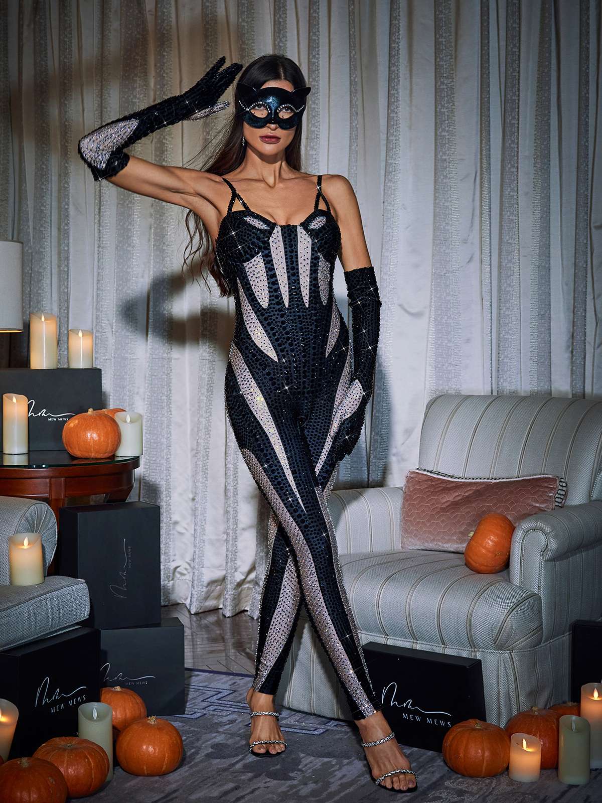 Amalia Diamante Tulum Siyah