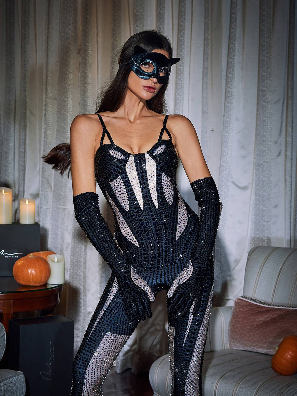 Amalia Diamante Tulum Siyah