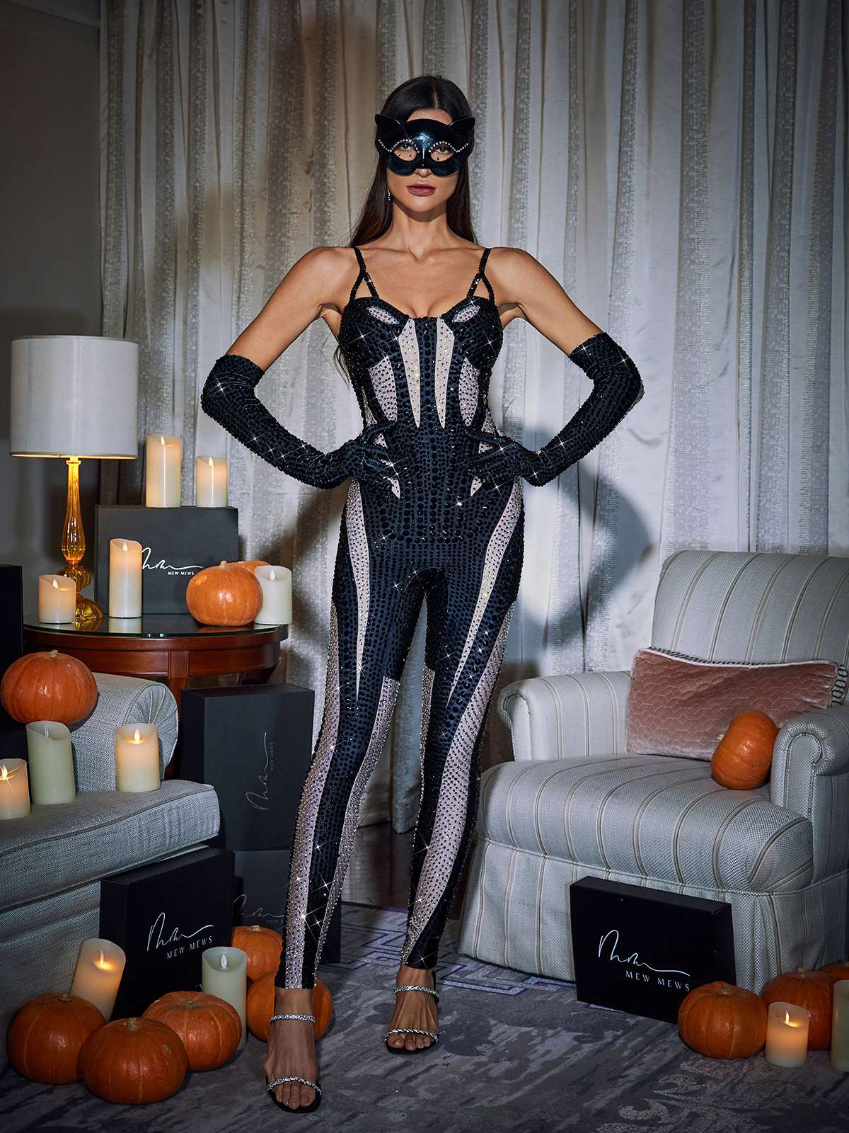 Amalia Diamante Tulum Siyah