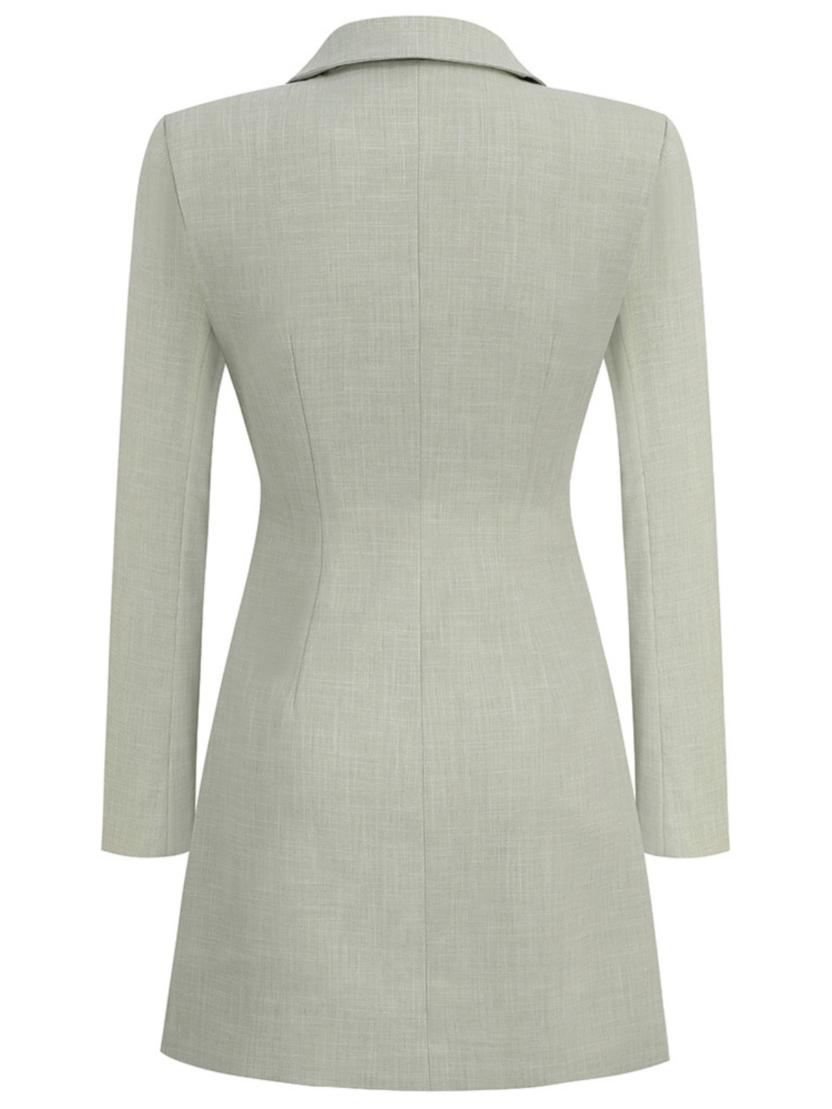 Aryndal V Yaka Düğmeli Mini Blazer Elbise