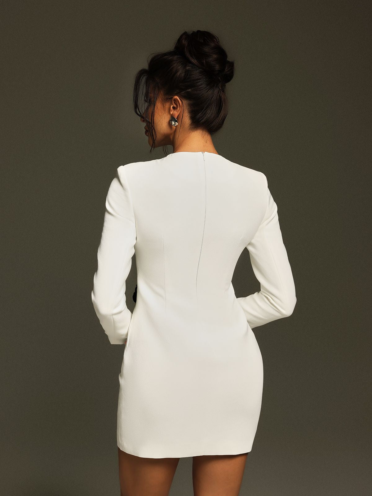 Atici Payetli Çiçek Mini Elbise