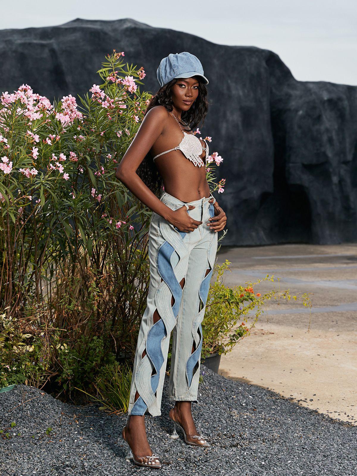 Billy Diamond Hands Bustier Üst