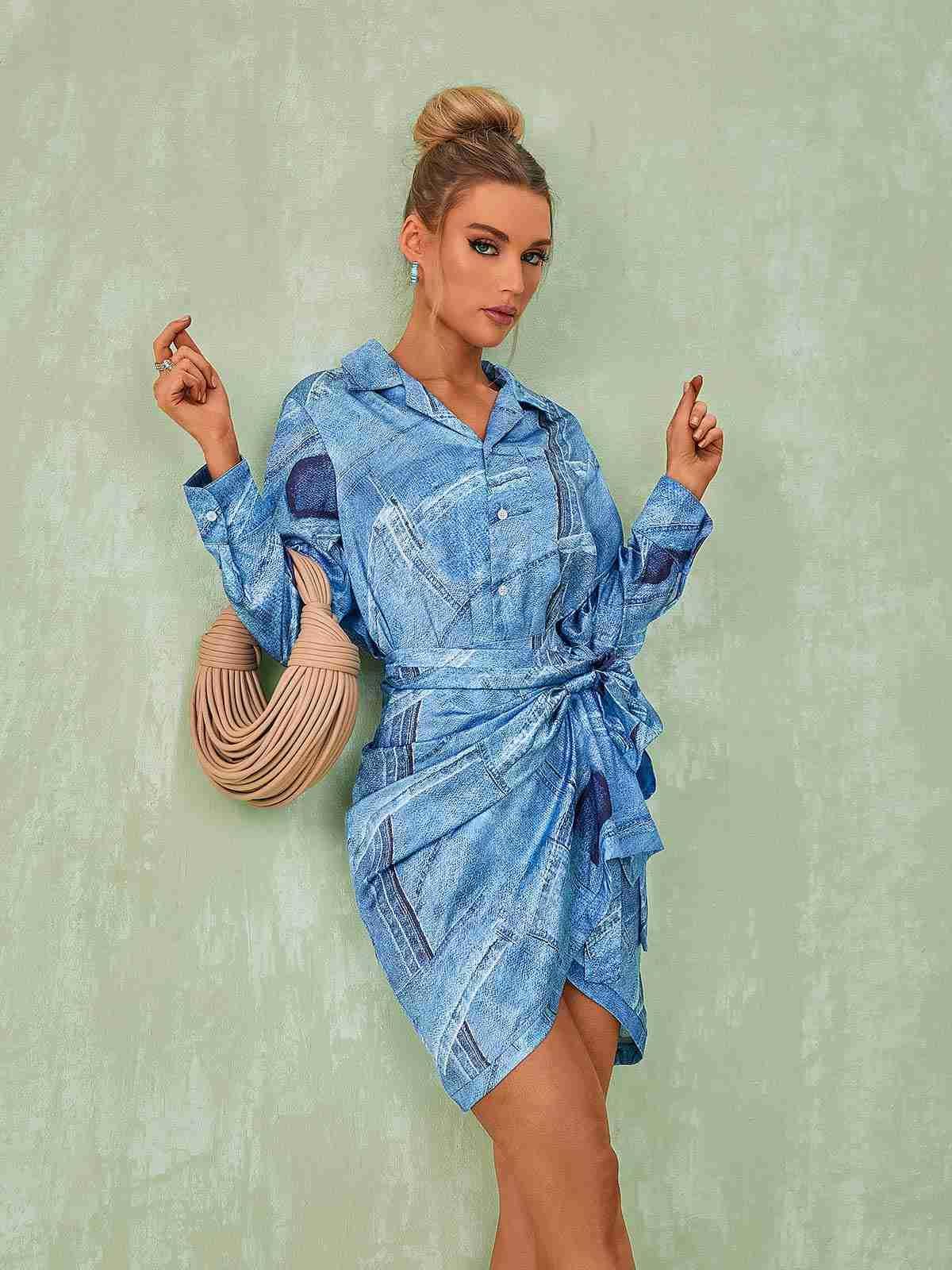 Camila İkili Düğüm Tote Çantası Şeftali