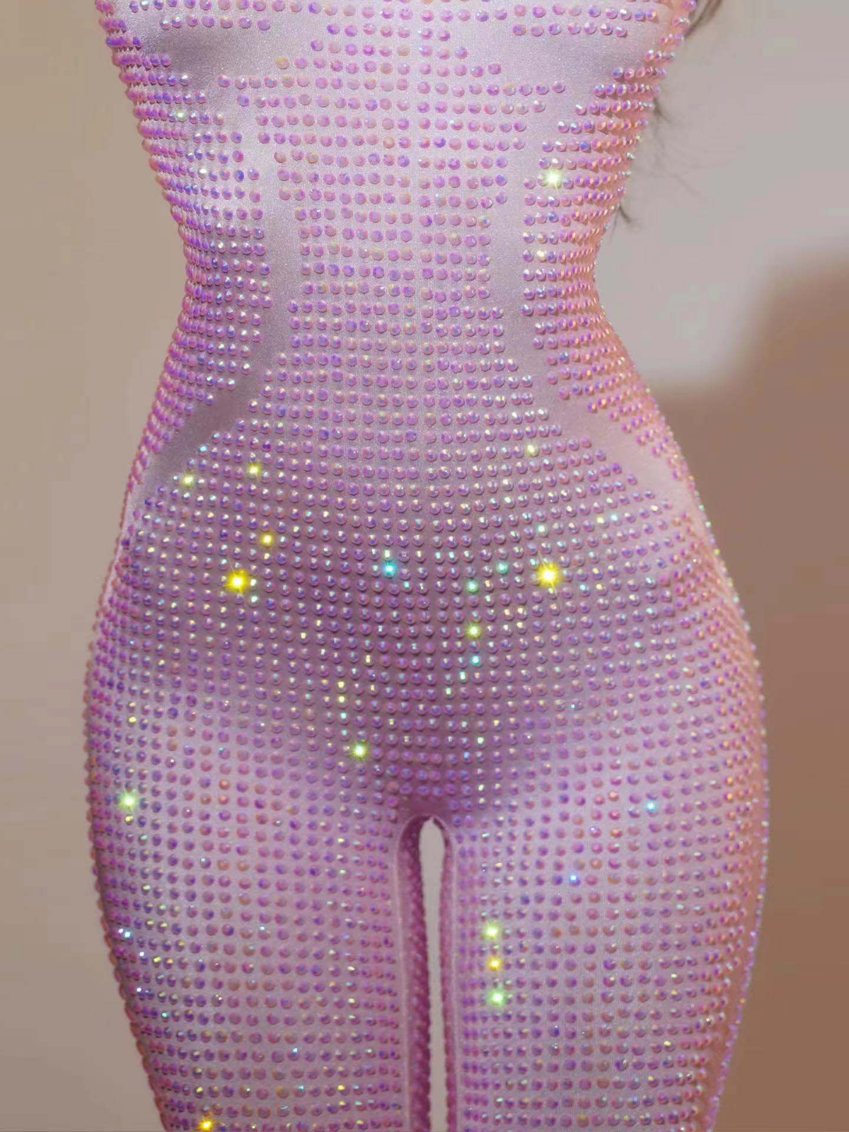 Chaylee Uzun Kollu Taşlı Tulum