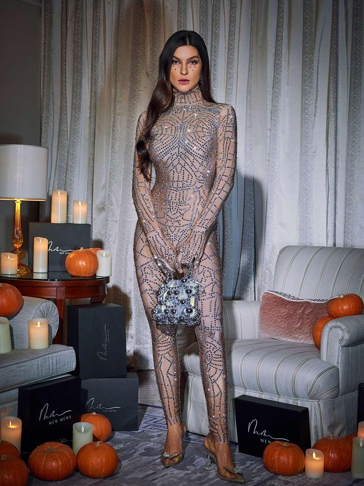 Chimera Cobweb Rhinestone Tulum