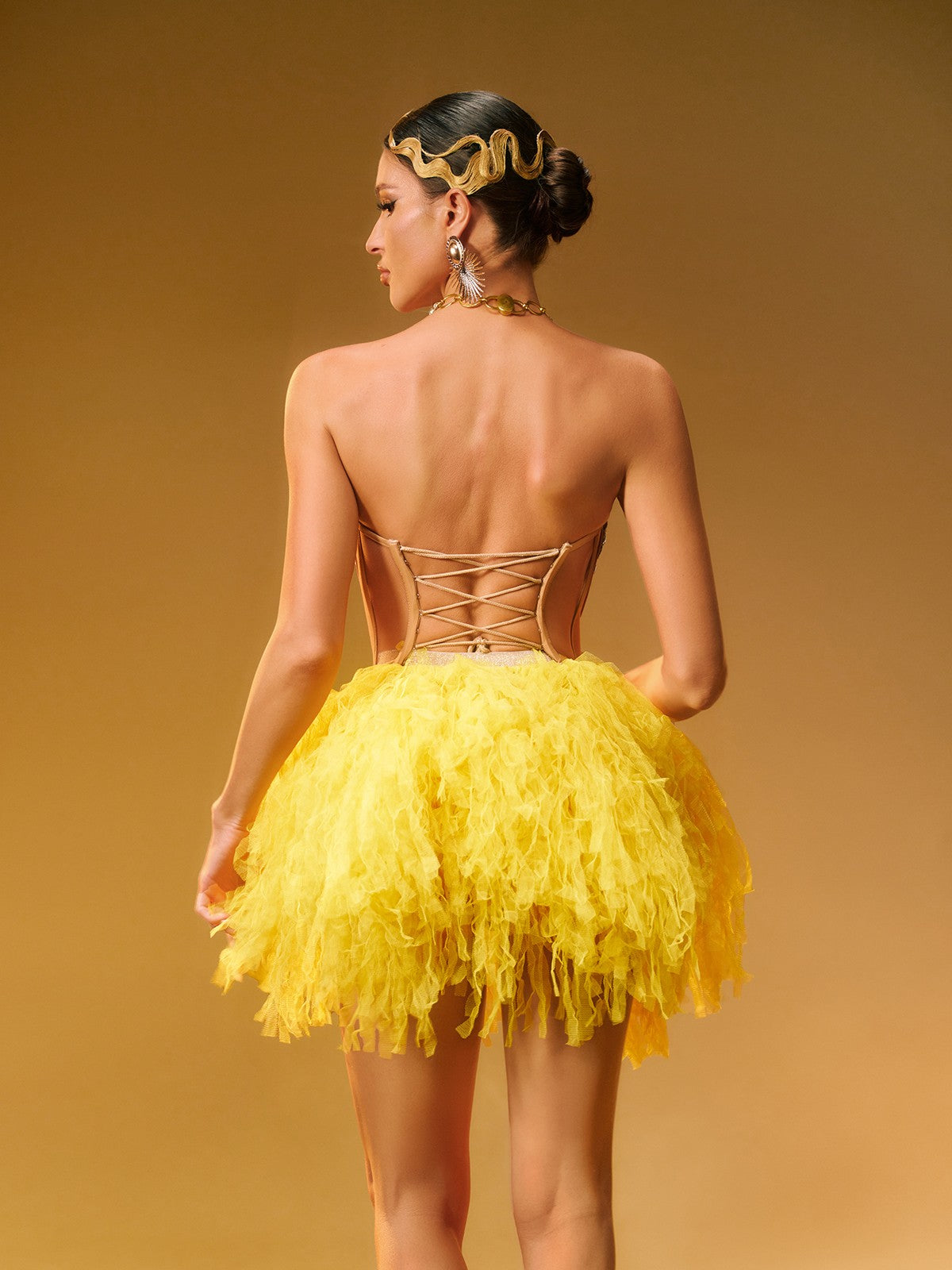 Dakan Straplez Korse Tül Etek Seti