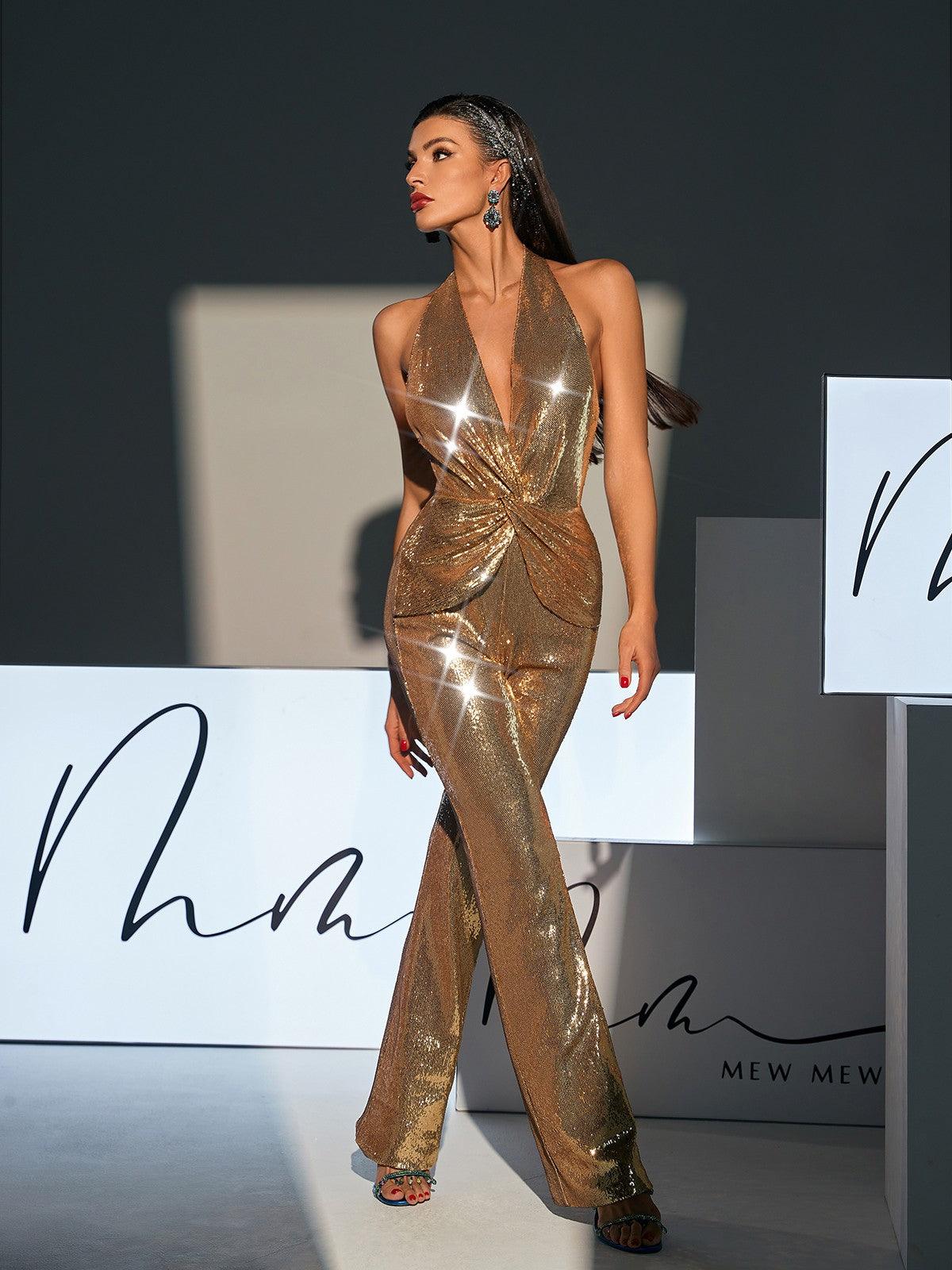 Enoch Sırtı Açık Kıvrımlı Sıralı Tulum