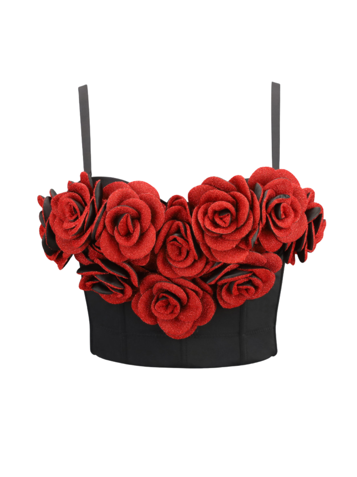 Fivika Spagetti Çiçek Bustiyer Üst