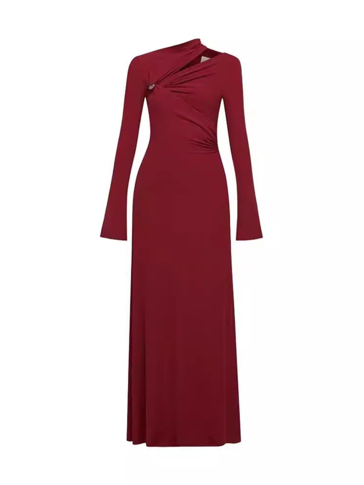 Hiroaki Kıvrımlı Kesim Maxi Elbise