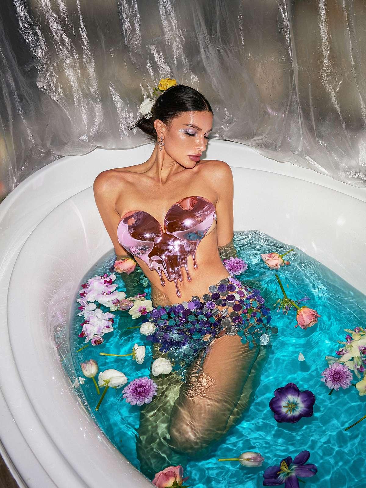 Iago Metalik Kalp Düşüş Zırh Üstü Pembe