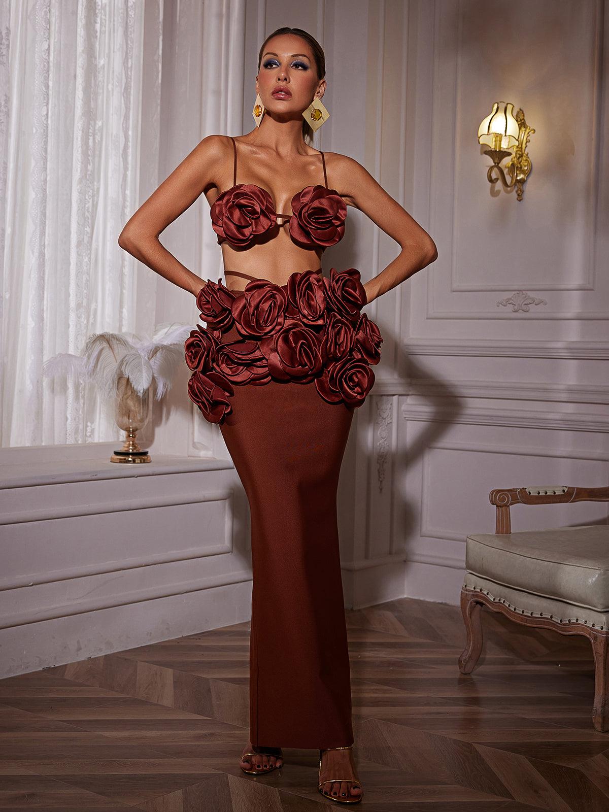 Irma Çiçek Bandaj Etek Takımı