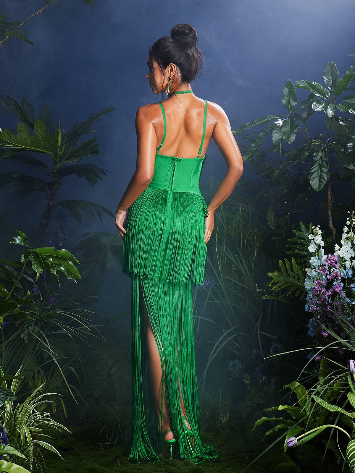 Izumi Franje Bandaj Maxi Elbise