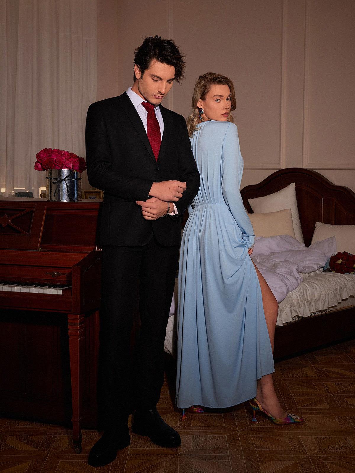 Jacob Flower Fırfırlı Boş Split Elbise