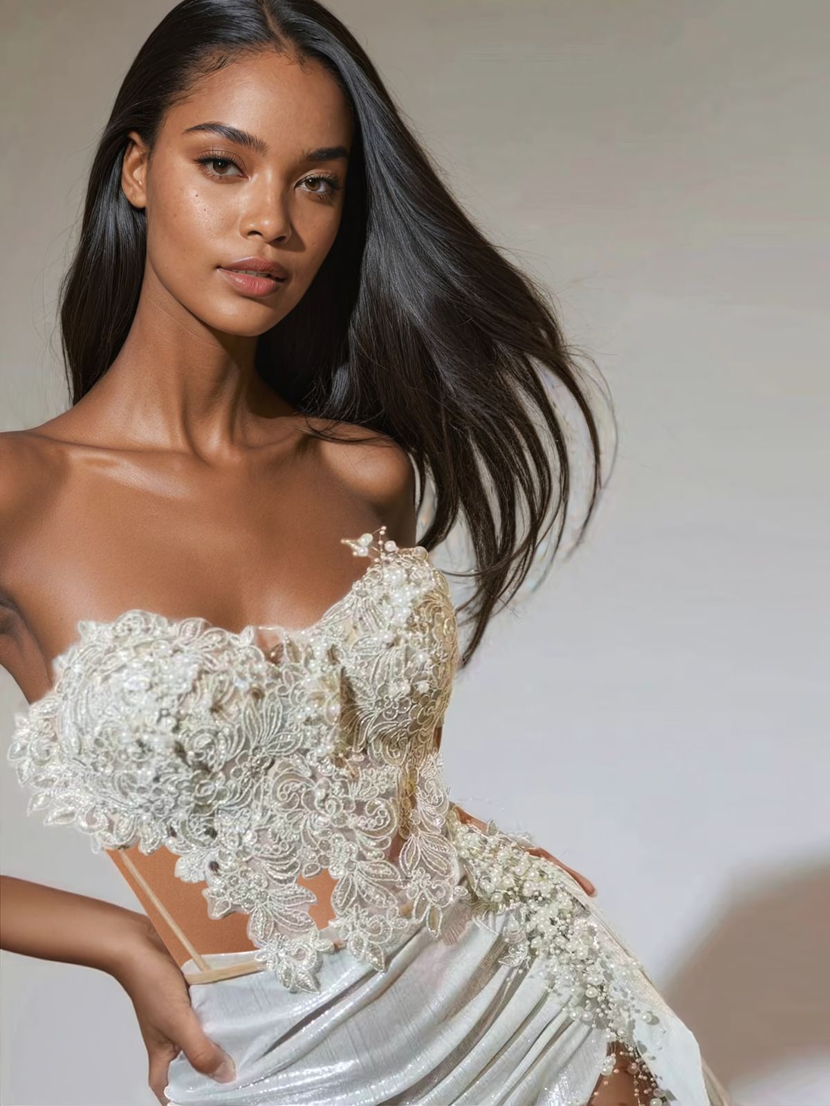 Jelia Straplez Fırfırlı Etek Seti