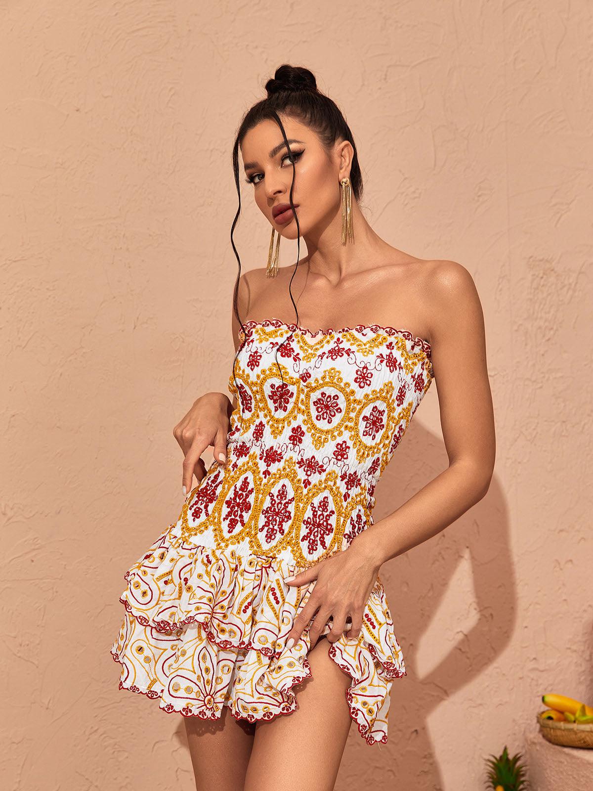 Judson Askısız Volanlı Mini Elbise