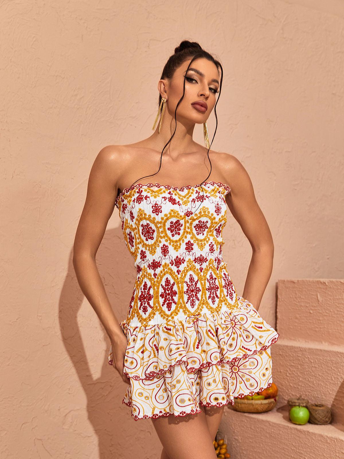 Judson Askısız Volanlı Mini Elbise