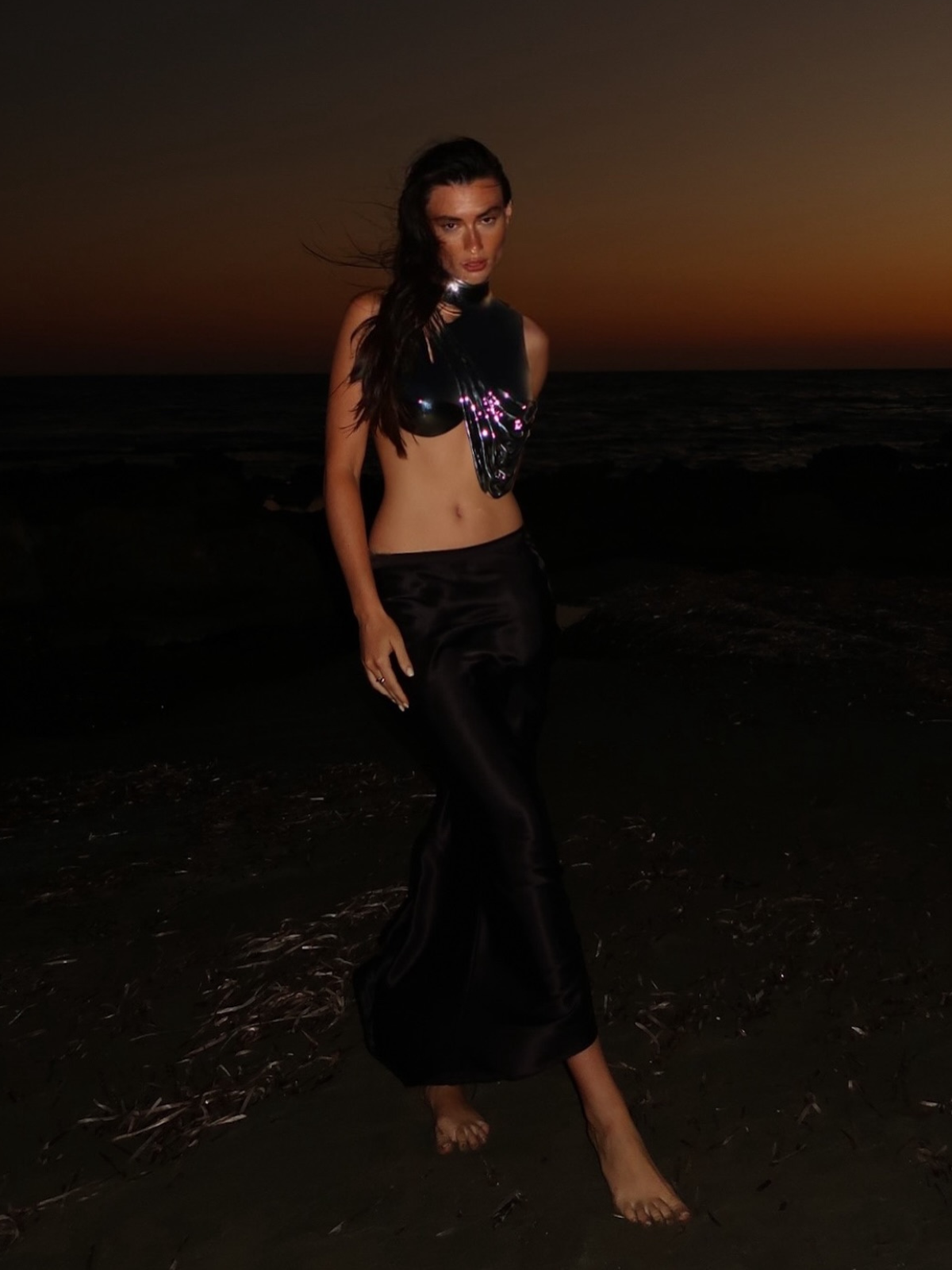 Kari Kolsuz Drapery Zırh Üstü Gümüş Renk