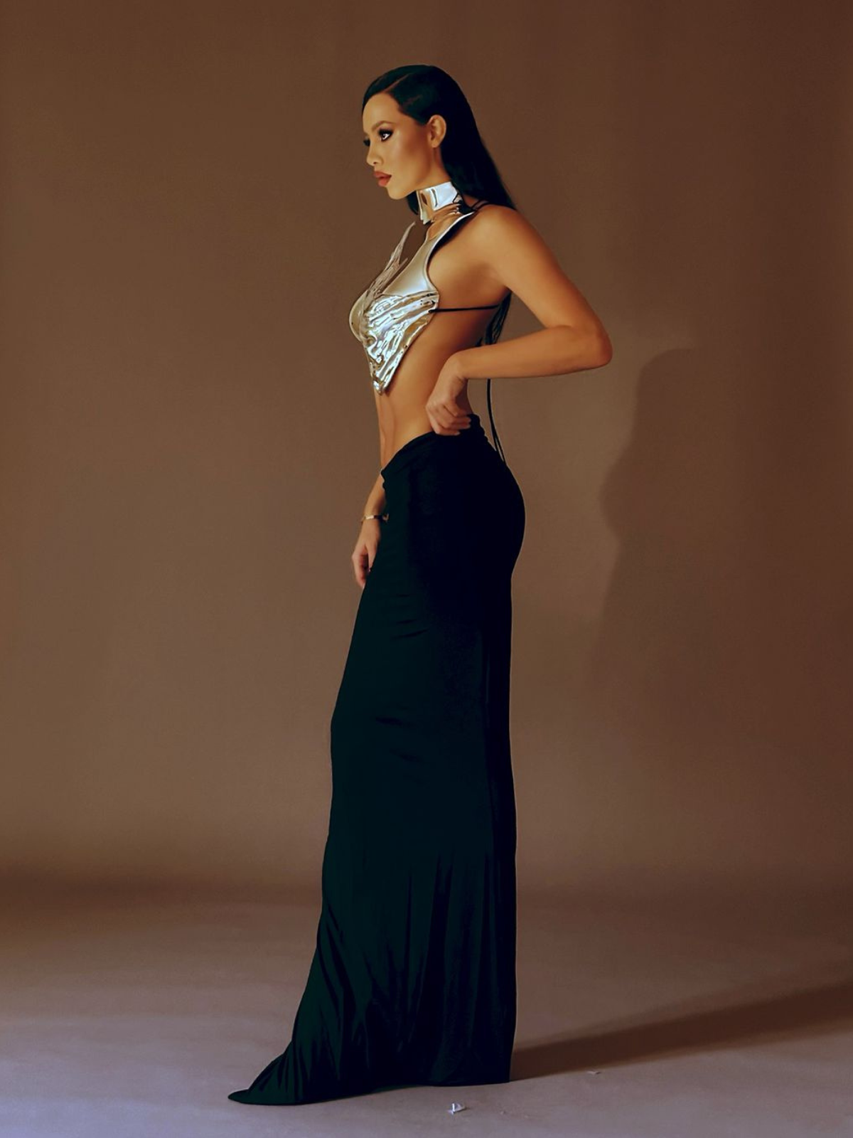 Kari Kolsuz Drapery Zırh Üstü Gümüş Renk