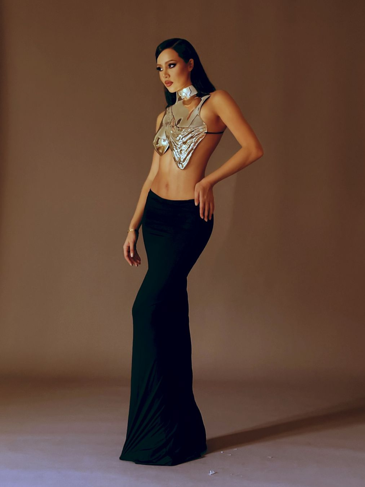 Kari Kolsuz Drapery Zırh Üstü Gümüş Renk