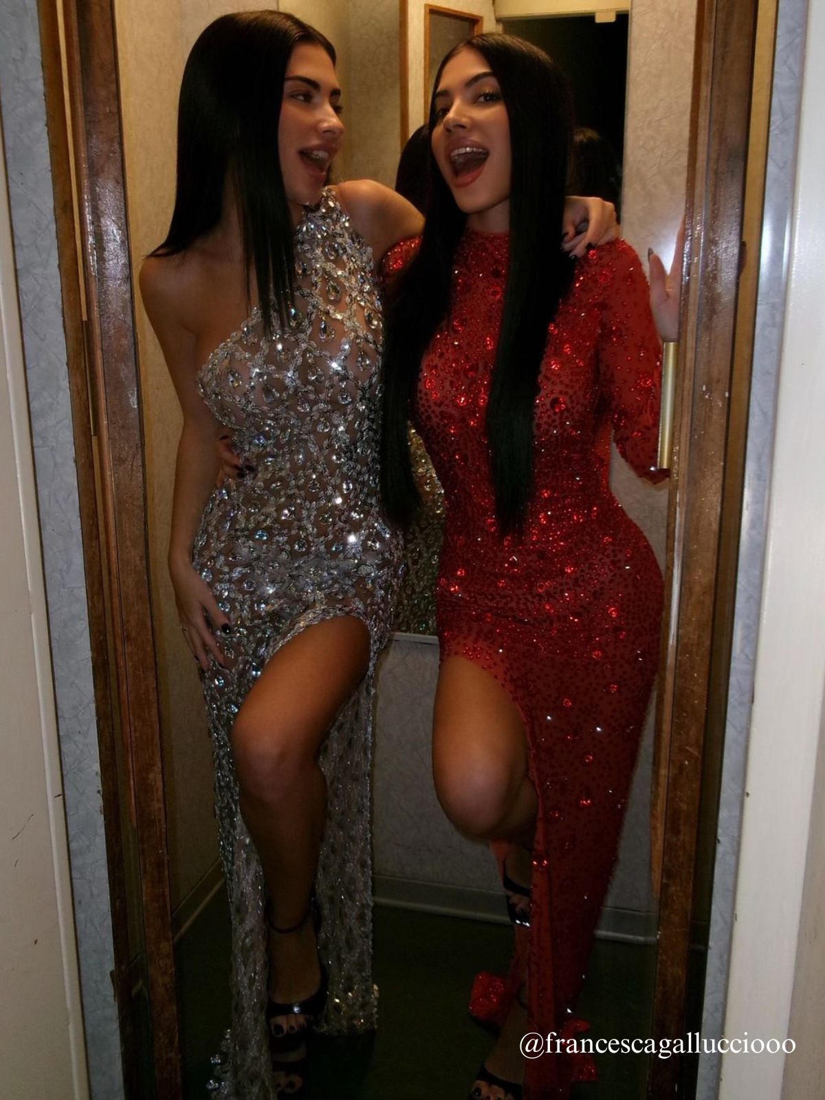 Liora Tek Omuzlu Pırıltılı Kristal Maxi Elbise